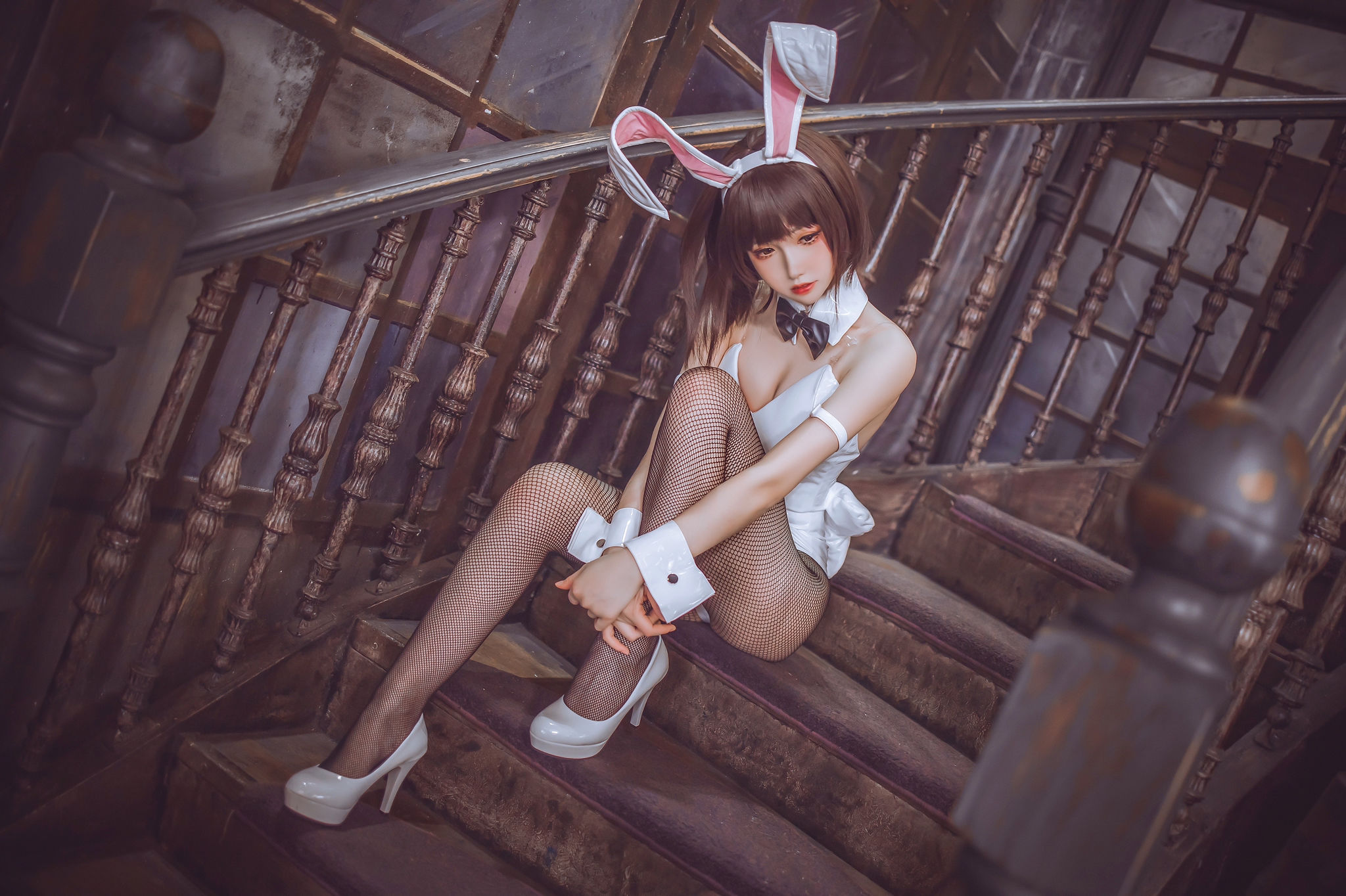 [网红COSER写真] Coser衣衣 - 加藤惠兔女郎第4张