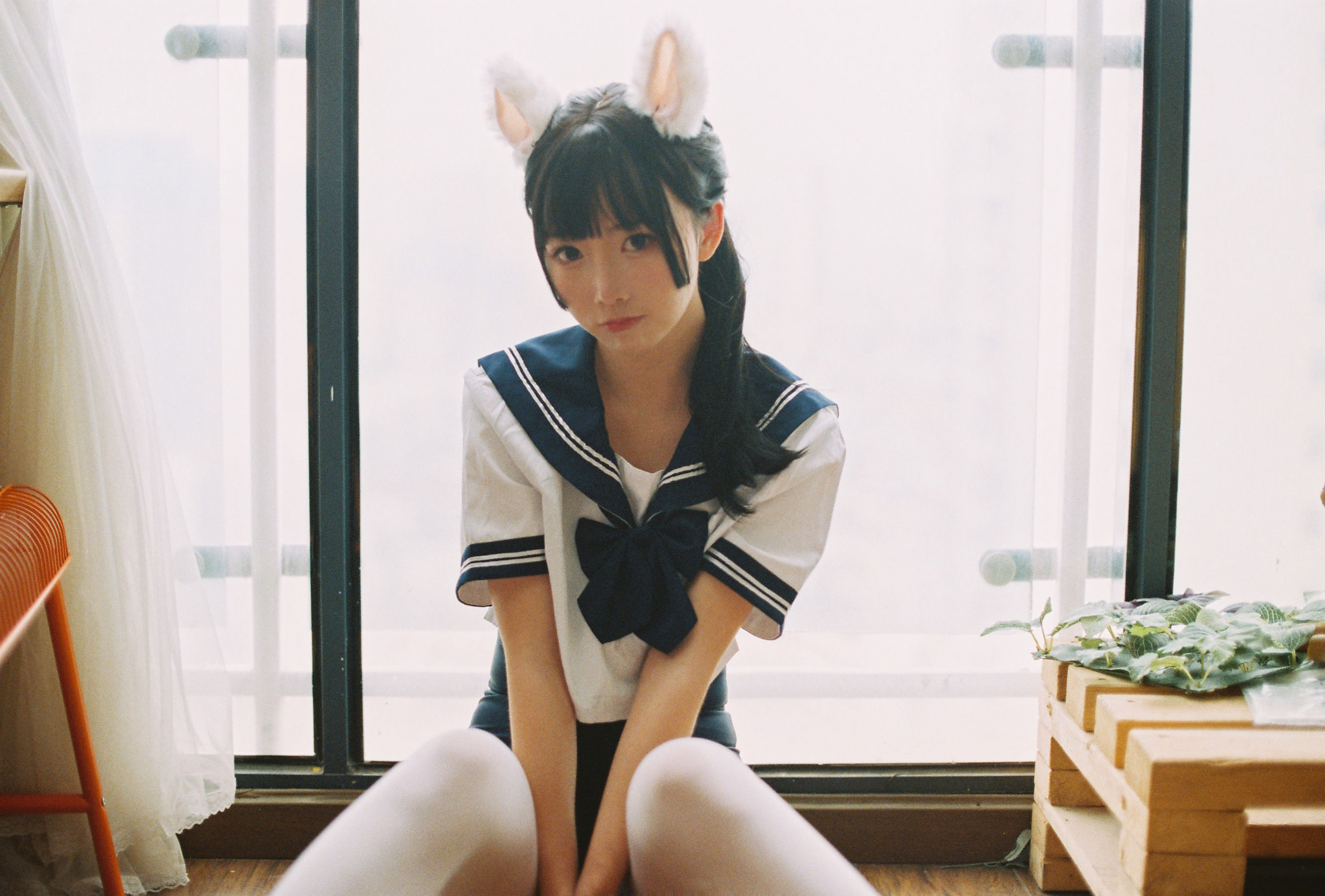 [COS福利] 可爱人气Coser面饼仙儿 - 水手服 死库水第9张