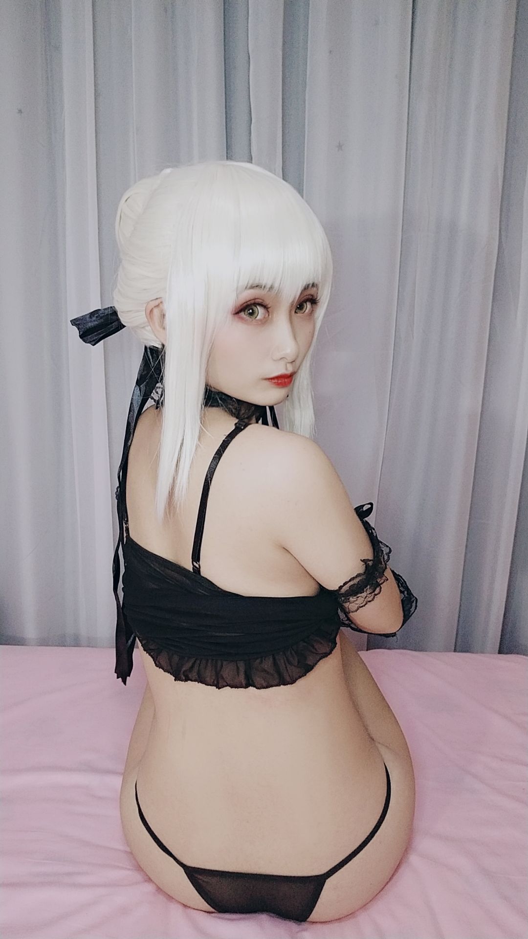 [COS福利] 动漫博主洛璃LoLiSAMA - 黑呆睡衣王座第8张