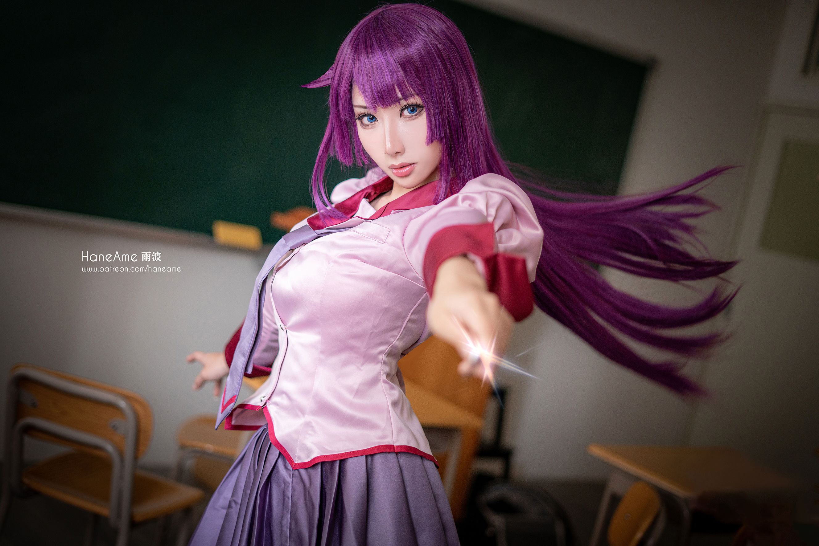 [COS福利] Hane Ame 雨波写真 - 化物语 战场原第6张