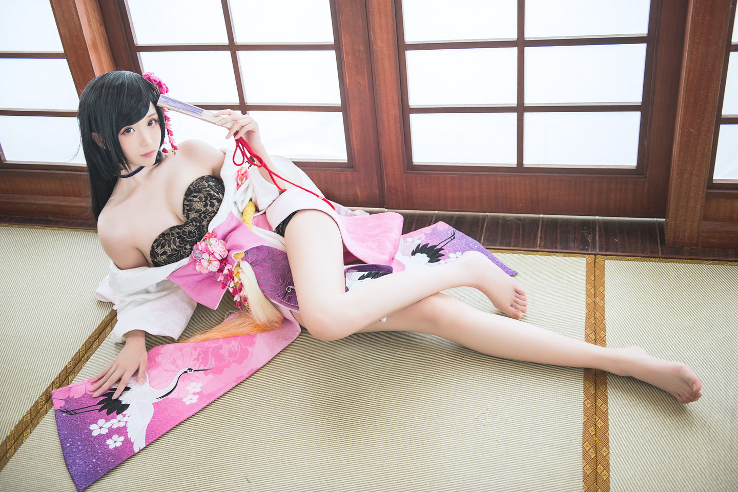 [COS福利] 长腿Coser青青子Js - 镇魔曲夜樱 玉藻前第4张