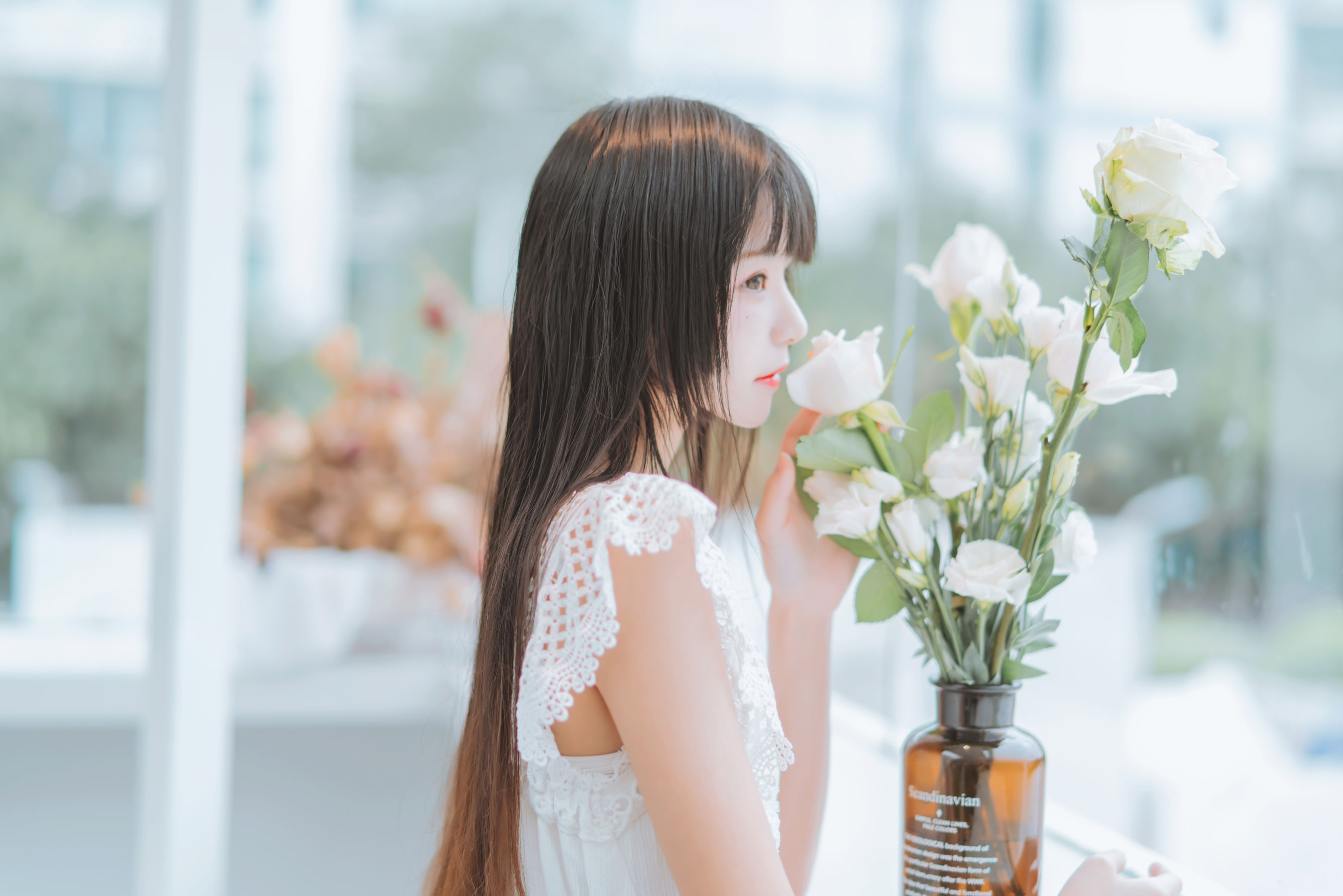 [COS福利] 桜桃喵 - 清新之白花花第1张