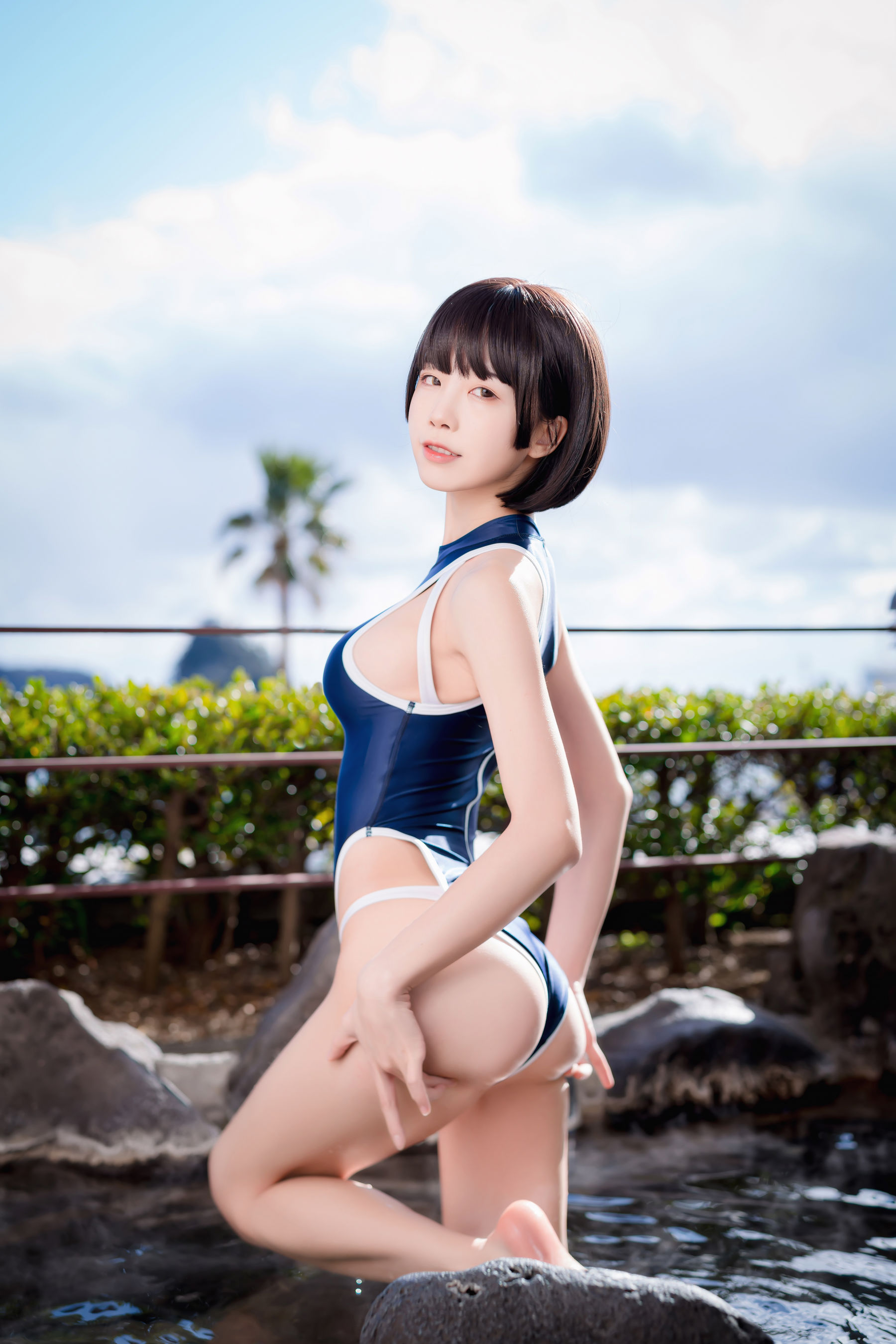 [COS福利] 动漫博主水淼aqua - 竞泳水着第3张