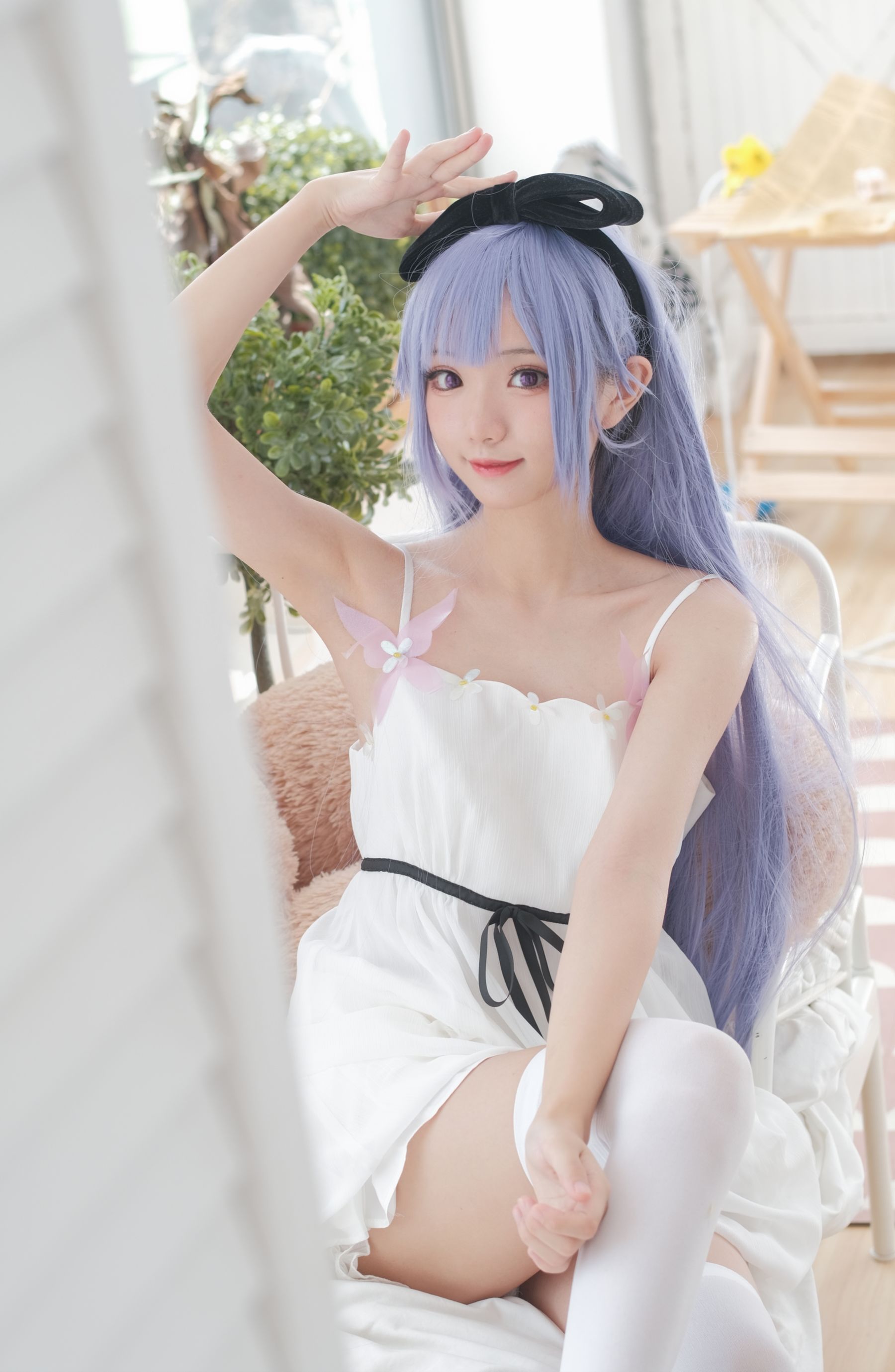 [福利COS] 花柒Hana - 独角兽清凉阅读时光第6张