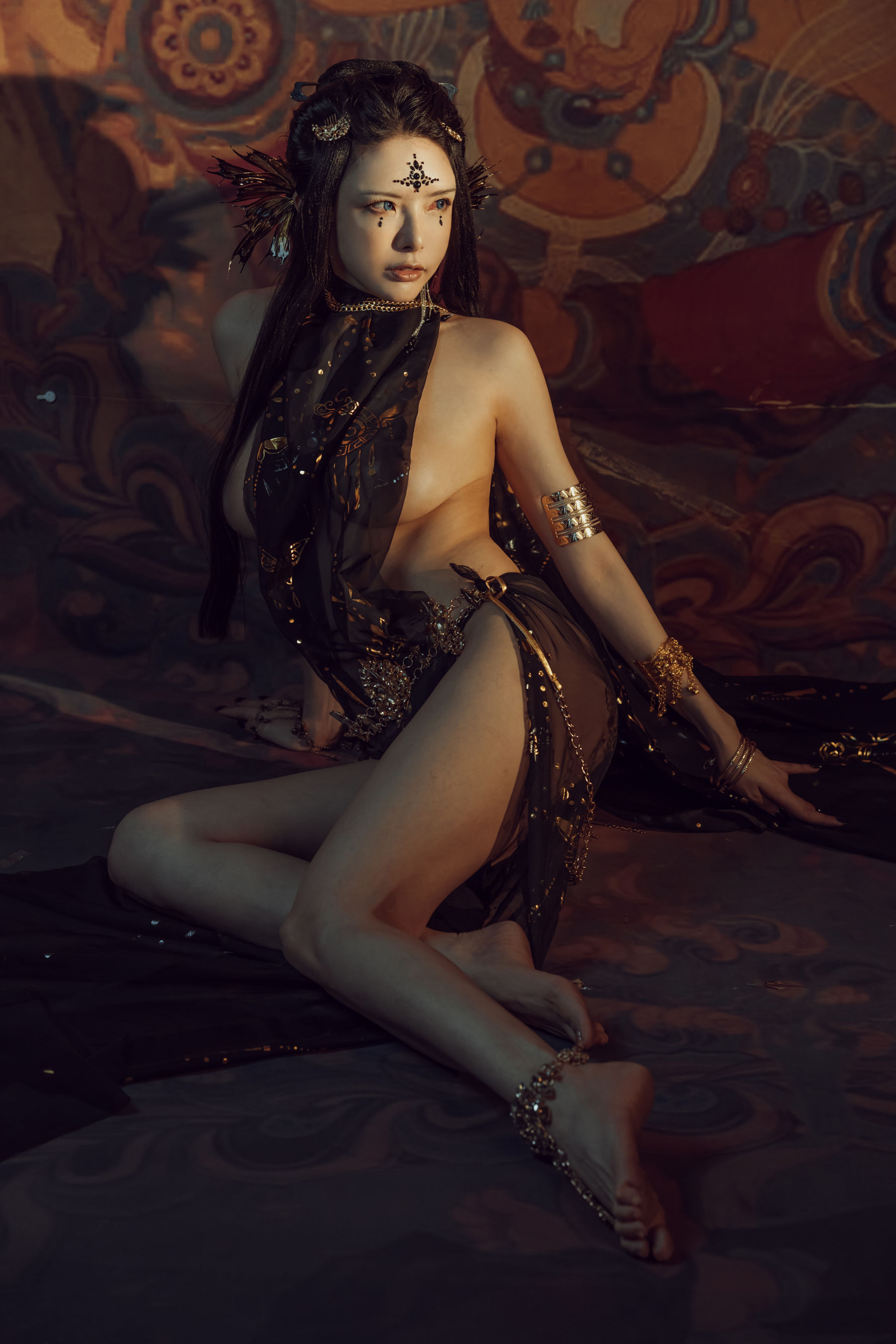 [网红COS] 秋和柯基(夏小秋秋秋) - 黑敦煌第11张