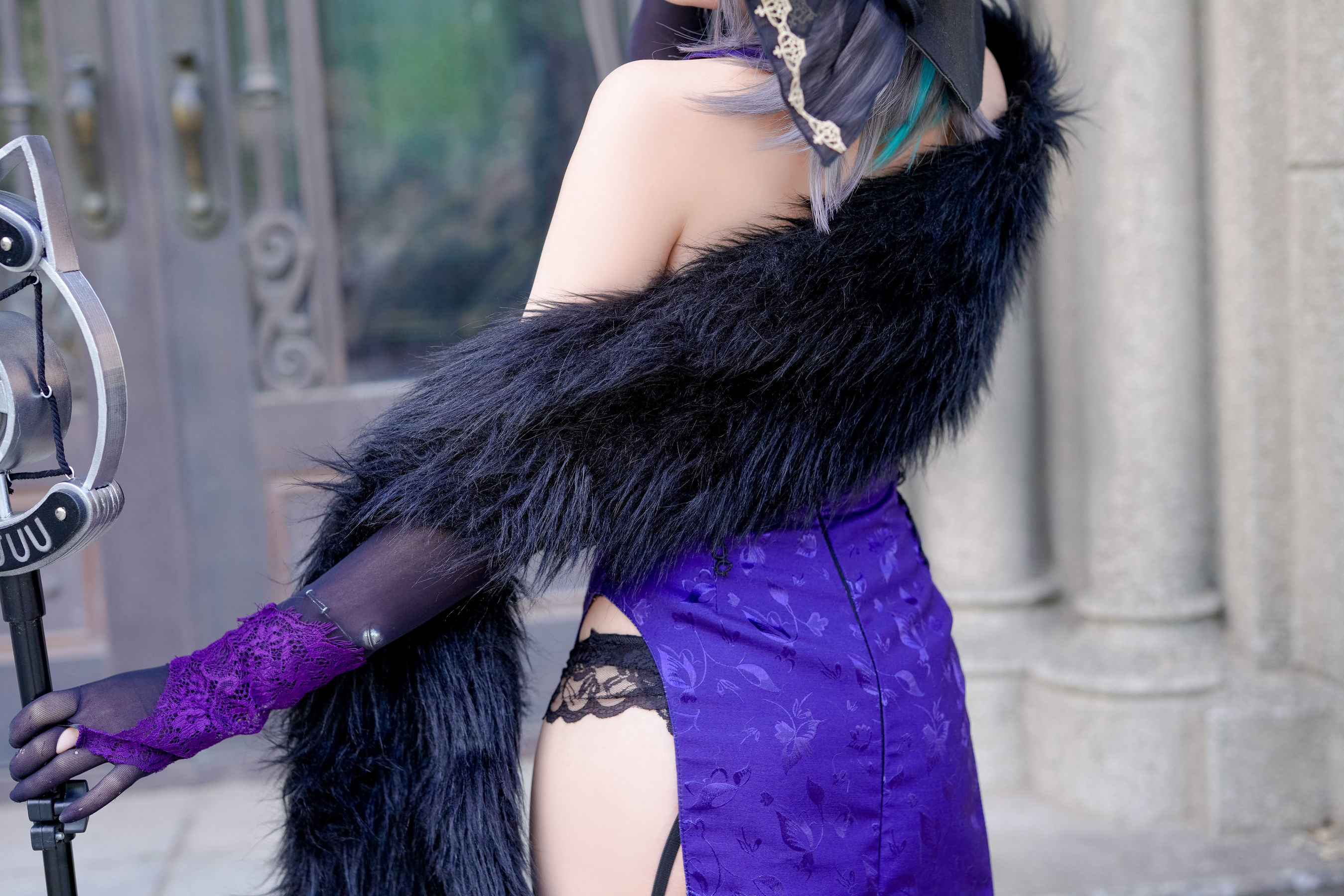 [网红COS] 动漫博主恩田直幸 - 柴郡旗袍第11张