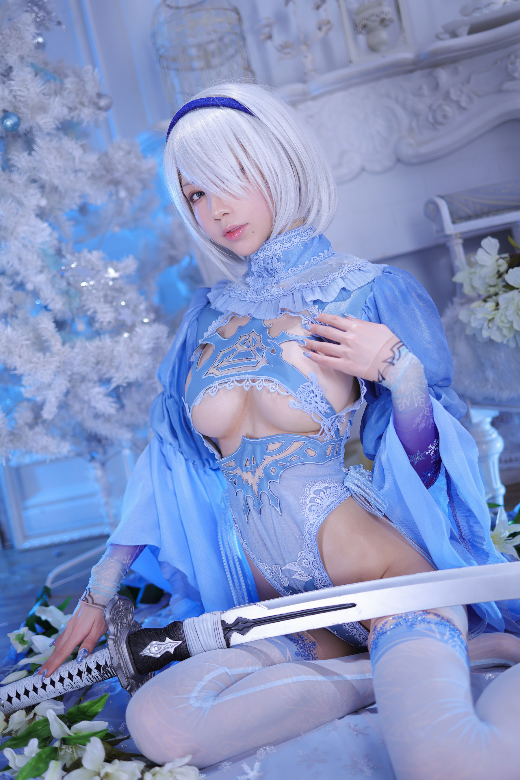 [网红COS] 动漫博主水淼aqua - 冰雪2B-1第14张