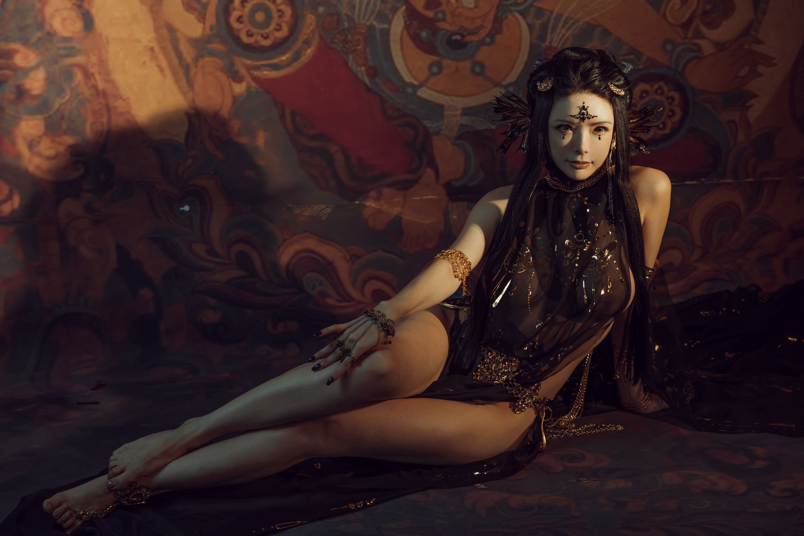 [网红COS] 秋和柯基(夏小秋秋秋) - 黑敦煌第8张