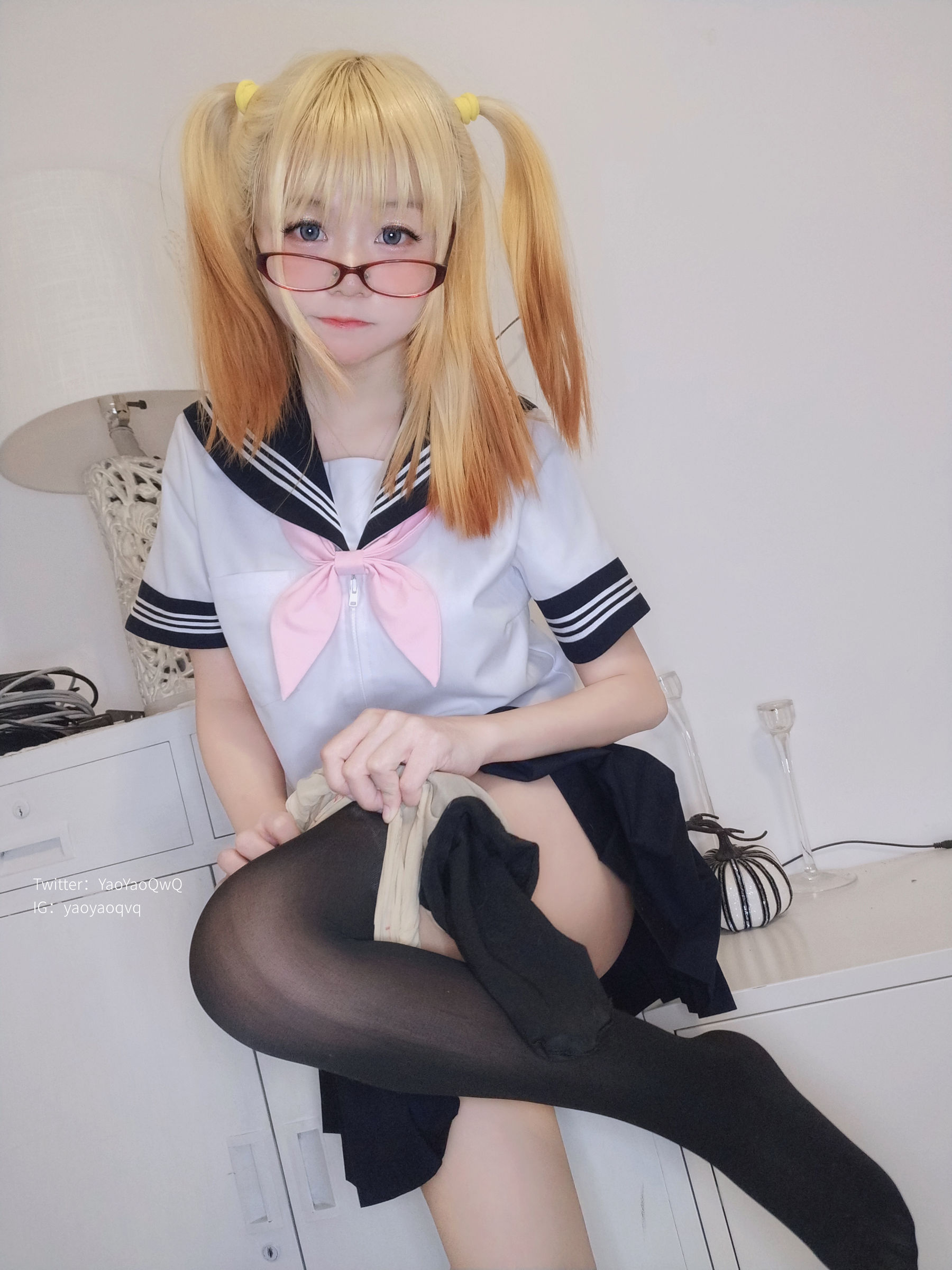 [福利COS] 萌妹子Coser摇摇乐yoyo fantia 22年1月会员合集 Jk系列第13张