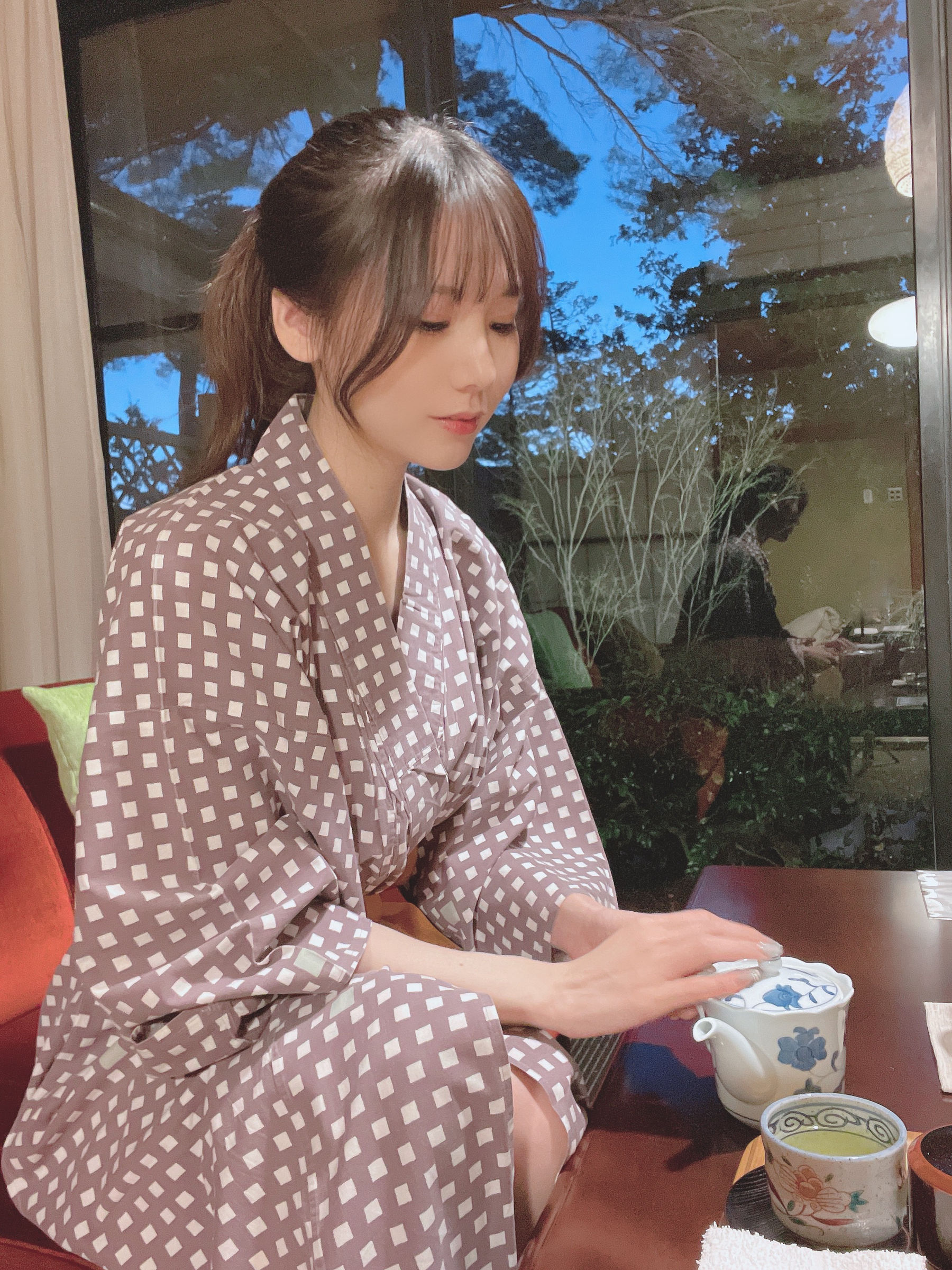 [福利COS] 日本甜美COSERけんけん[fantia] 20220111-石川観光 温泉浴衣第8张