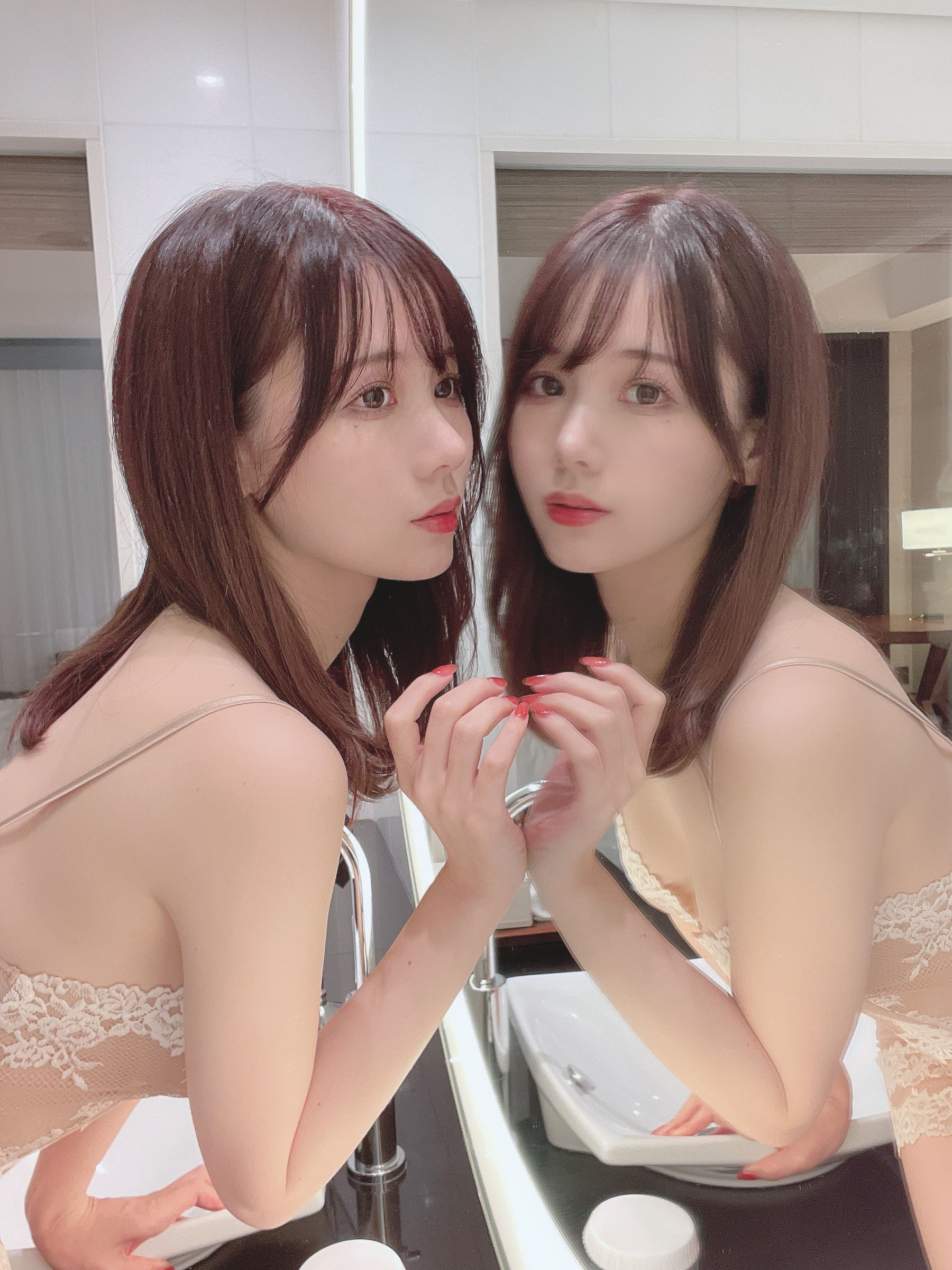 [福利COS] 日本甜美COSERけんけん[fantia] 20211124-透け肌キャミソール第4张