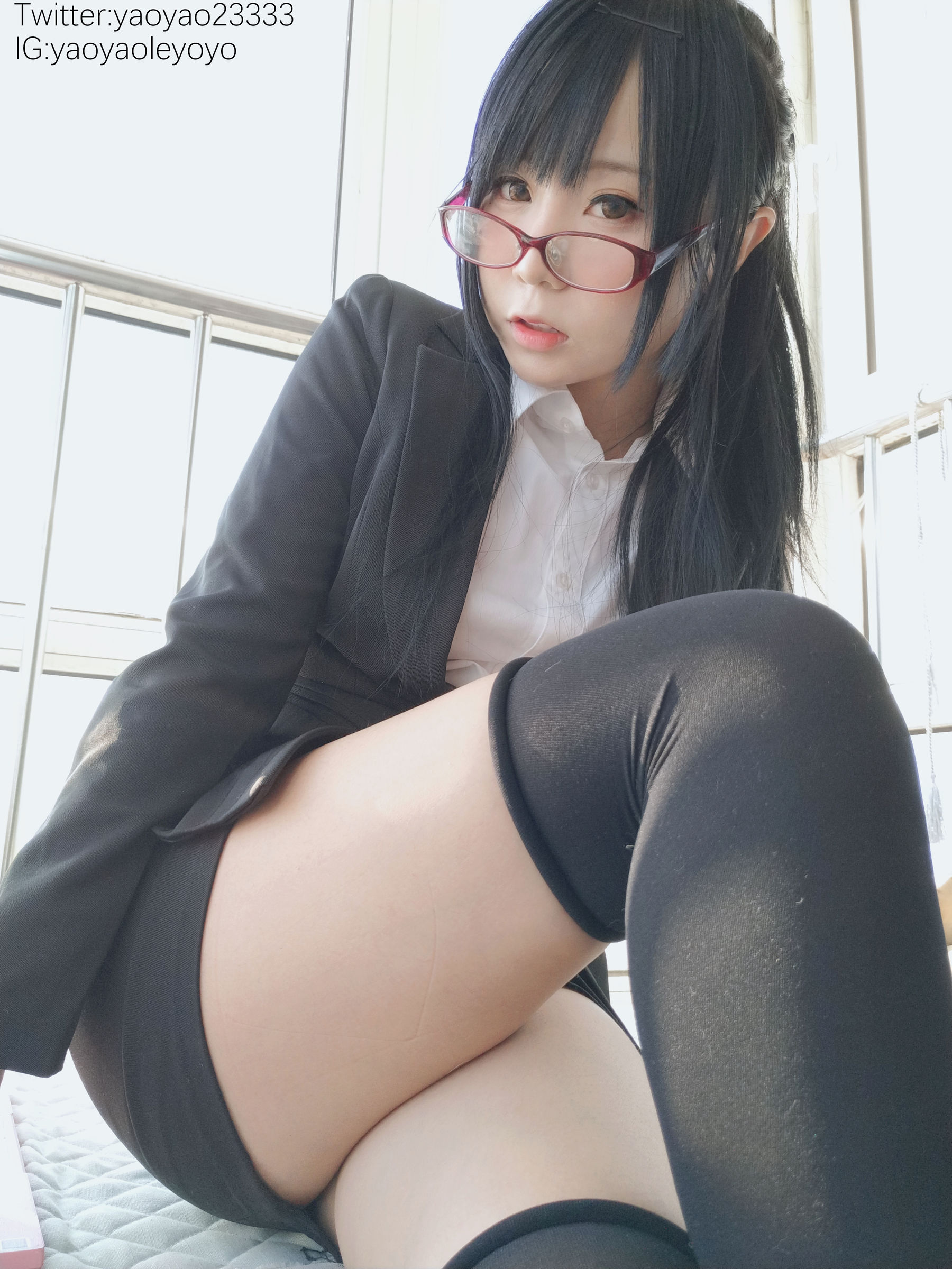 [福利COS] 萌妹子Coser摇摇乐yoyo - 补习老师第16张