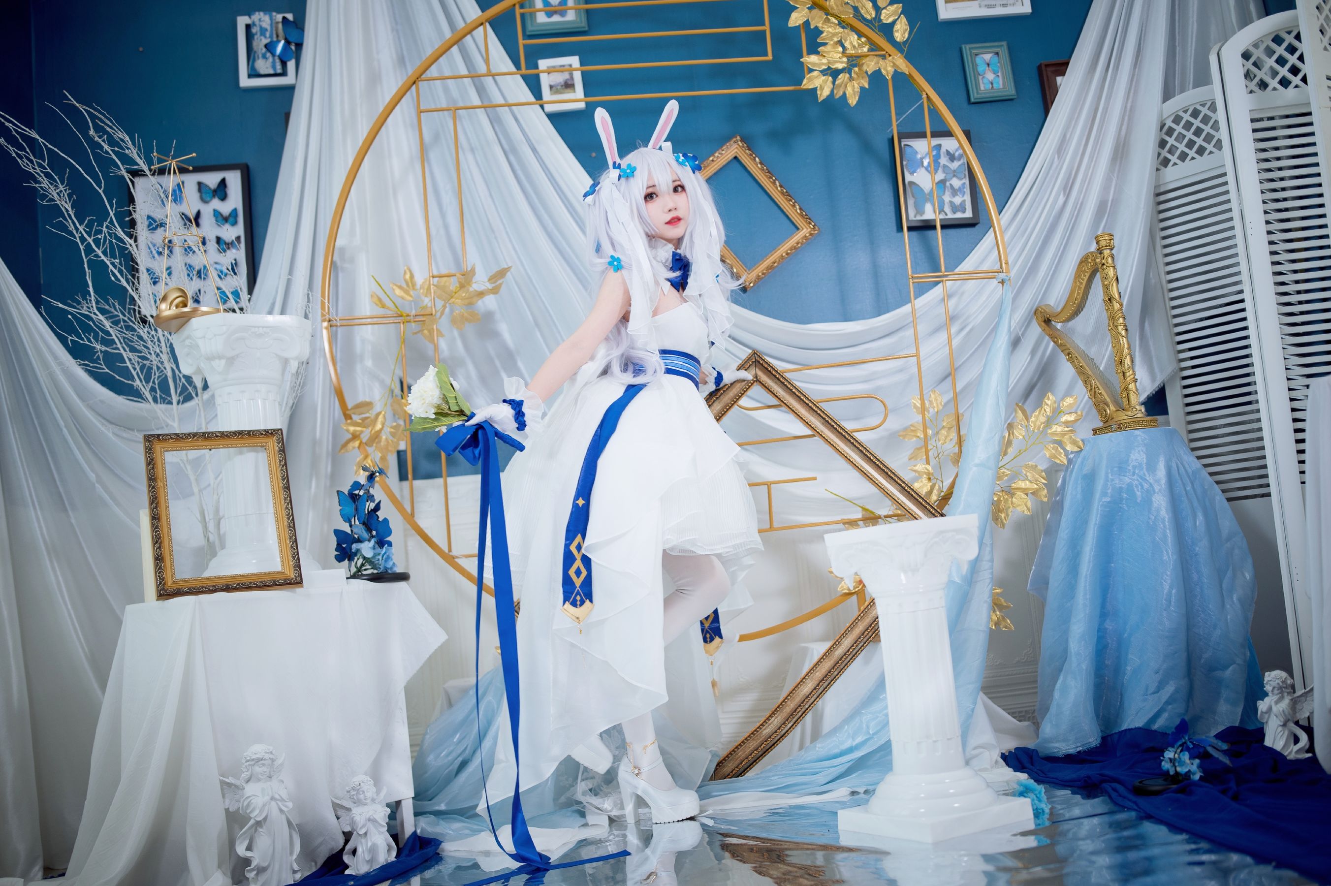[福利COS] 花柒Hana - 拉菲花嫁第7张