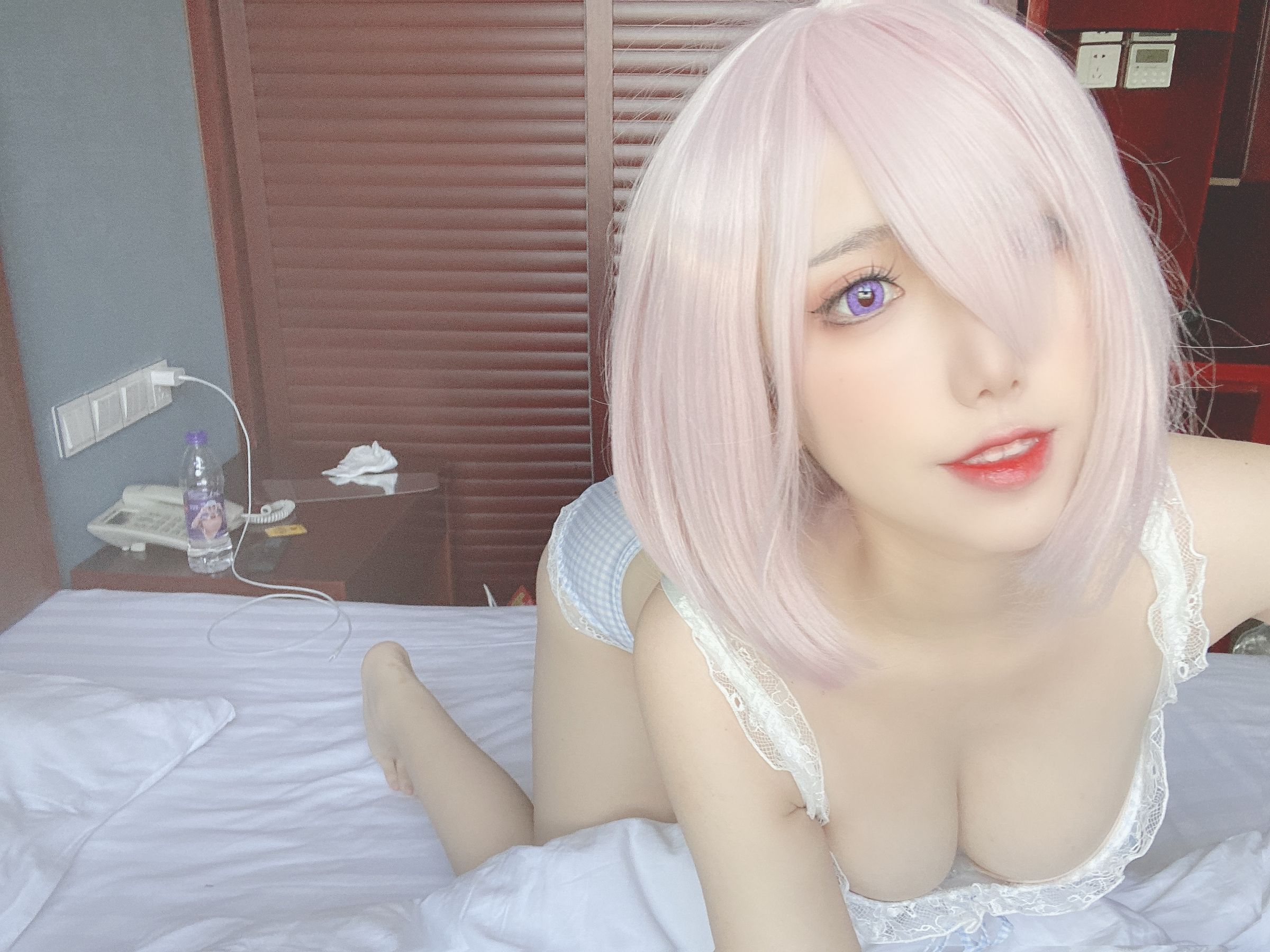 [福利COS] 芋圆侑子SJ_ - 蓝格子小清新第3张