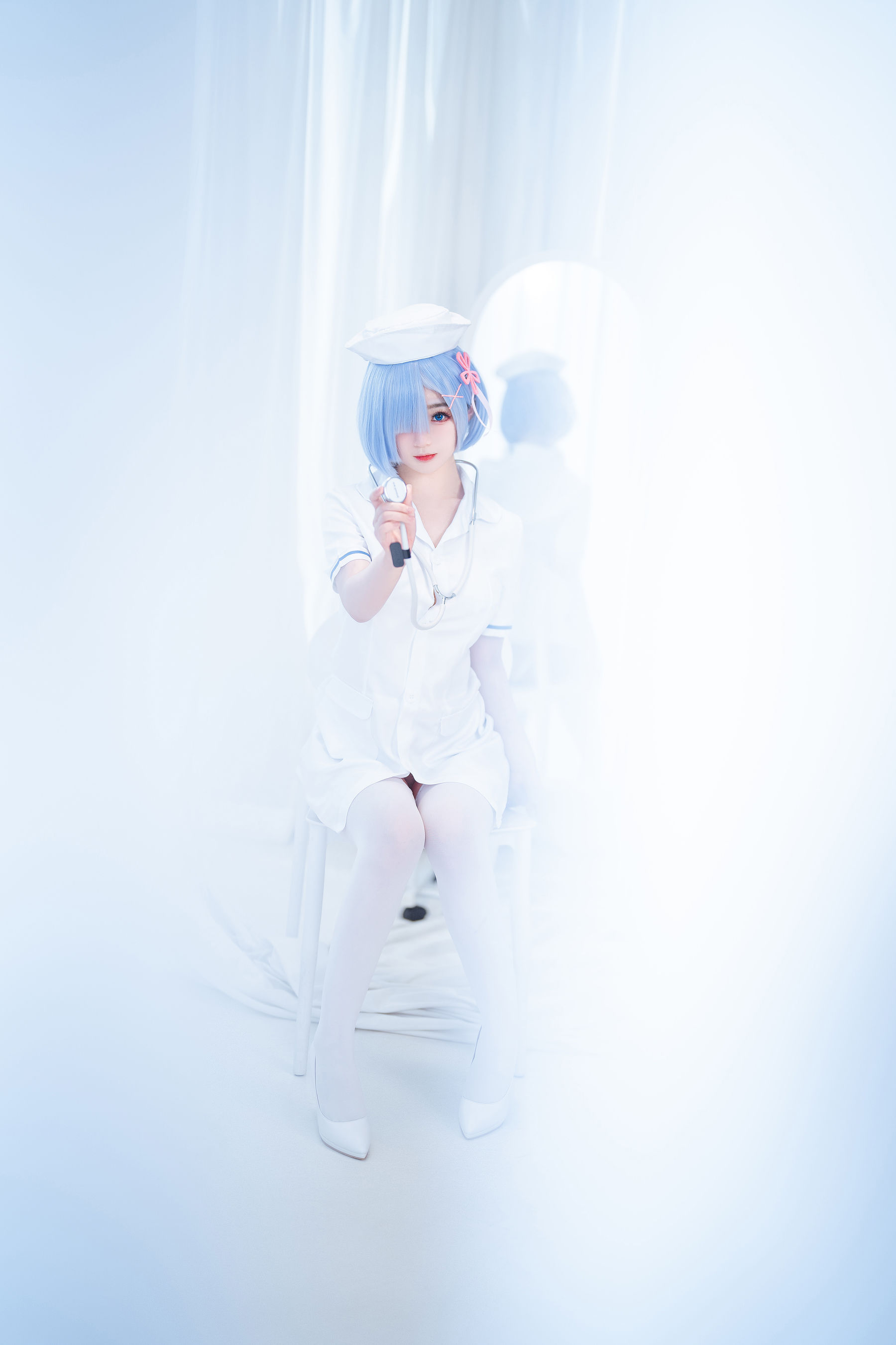 [福利COS] 桜井宁宁 - 雷姆护士第7张