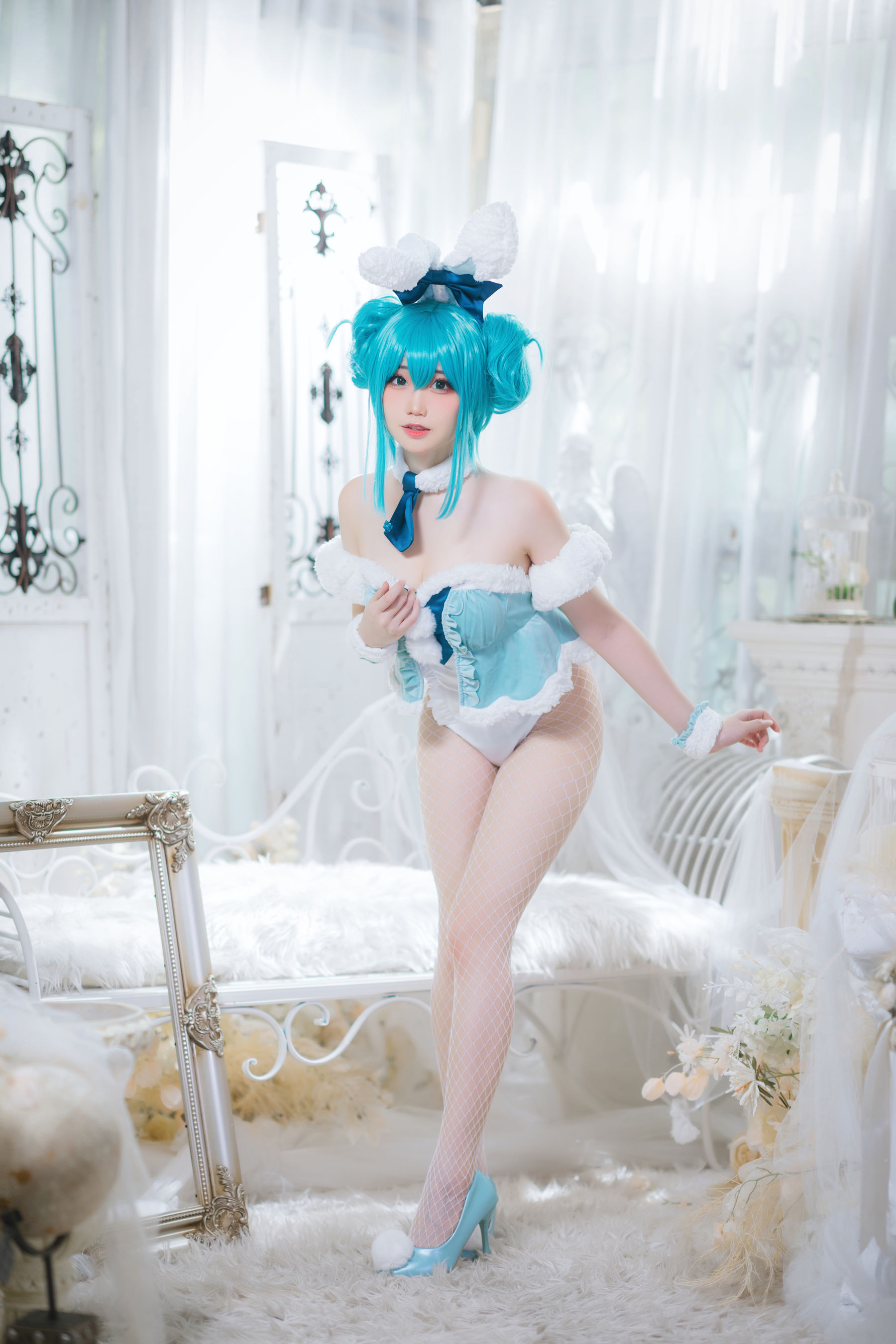 [福利COS] 焖焖碳 - 初音兔女郎第4张