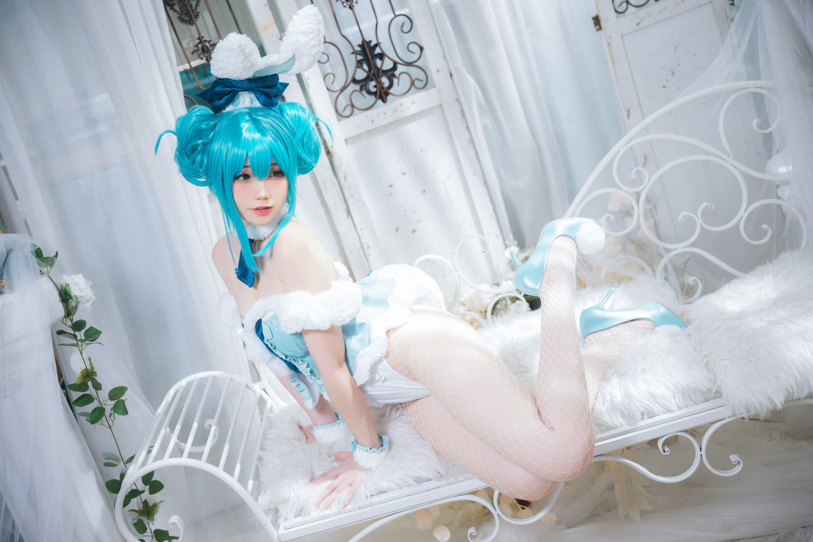 [福利COS] 焖焖碳 - 初音兔女郎第5张