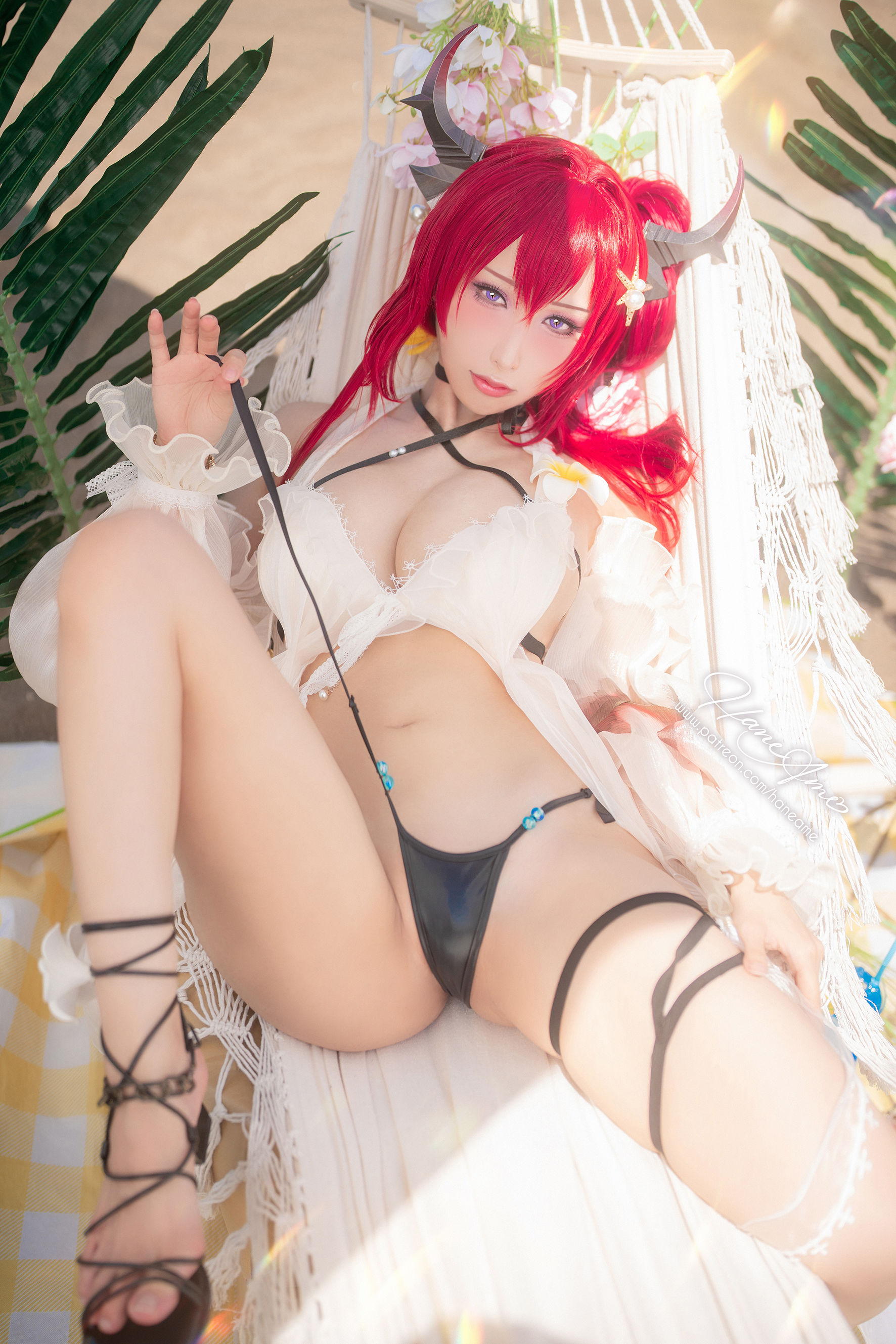 [福利COS] Hane Ame 雨波写真 - Arknights Surtr 泳裝第7张