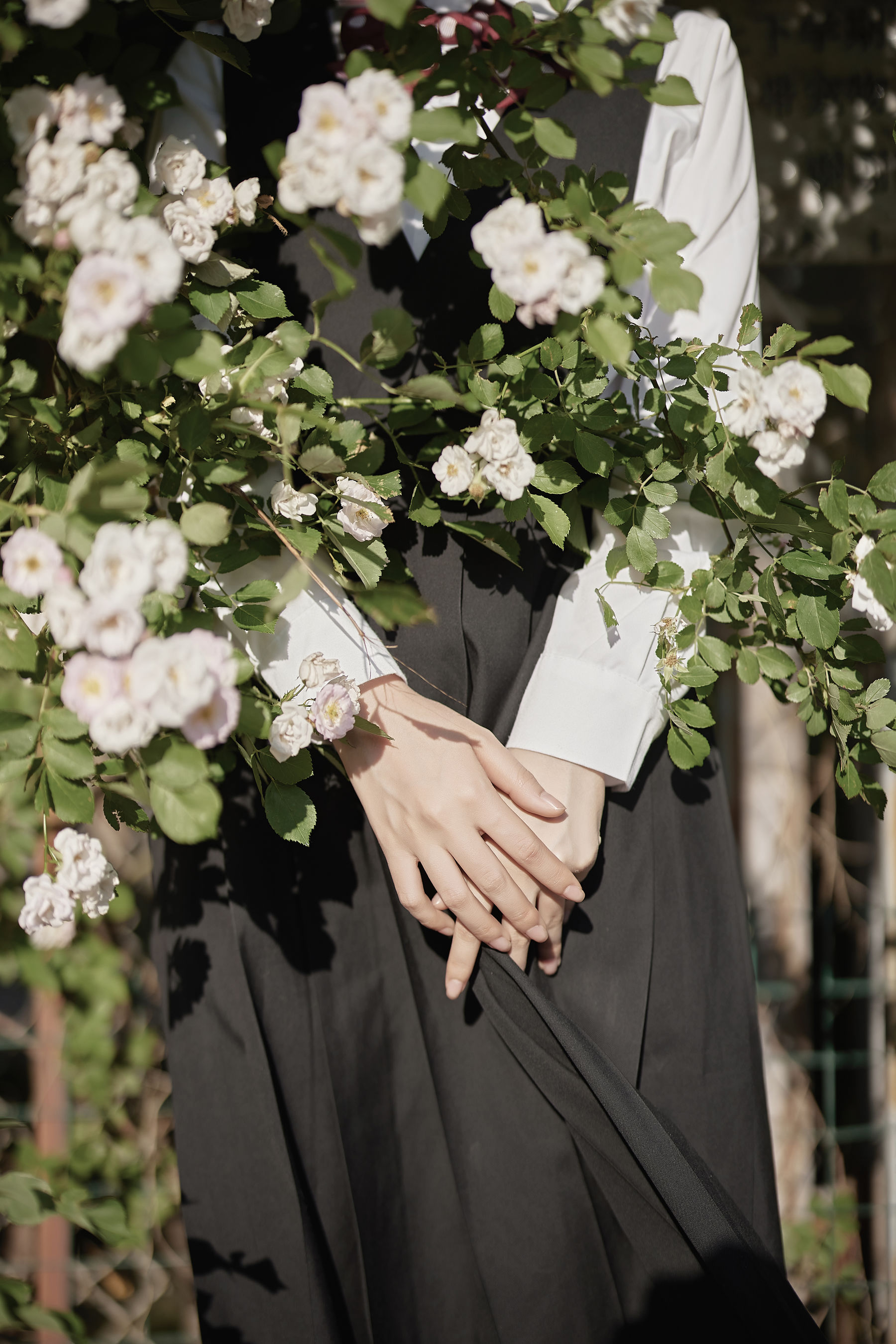 [福利COS] Shika小鹿鹿 - 蔷薇JK第6张