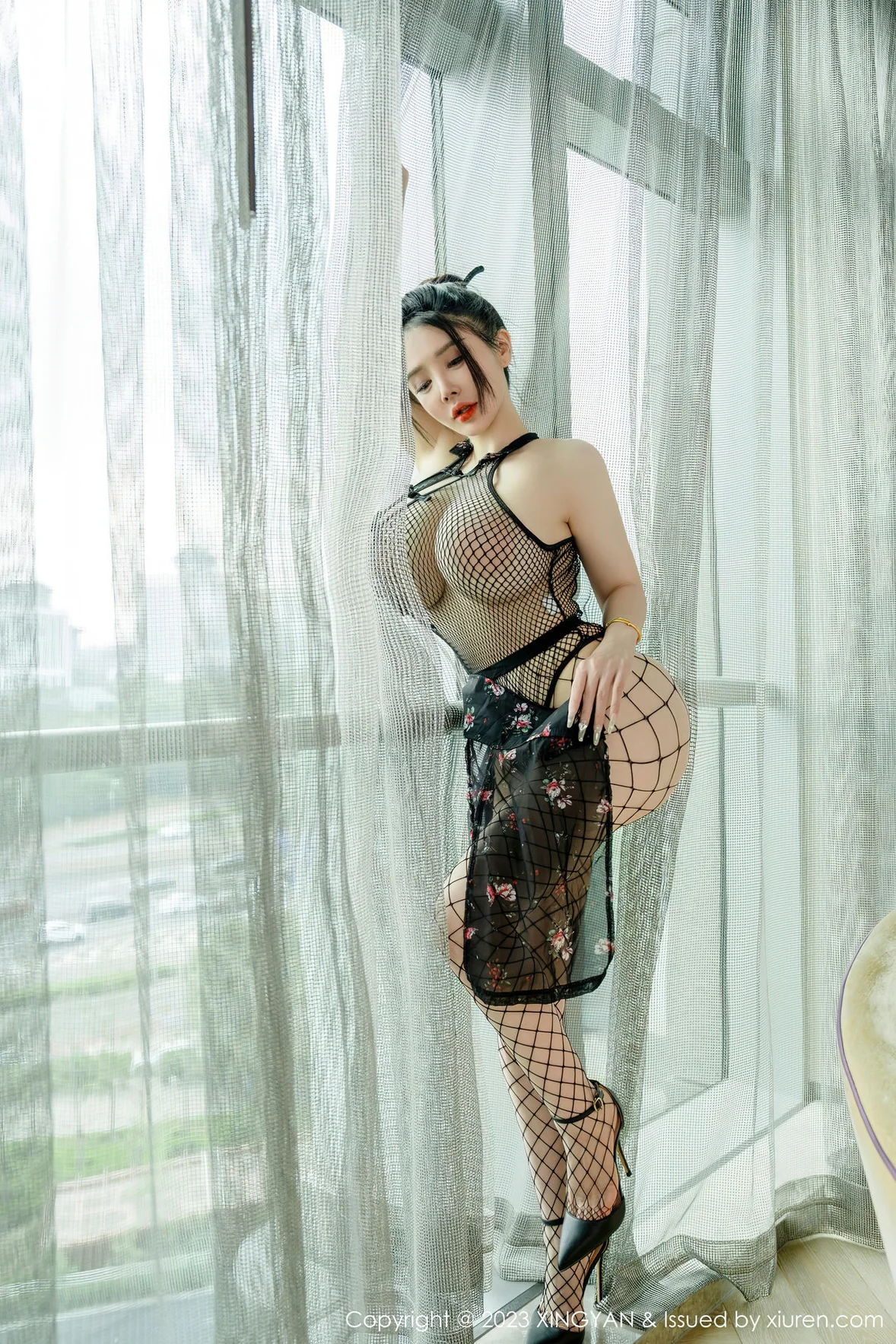  星颜社 Vol.207 潘娇娇 网格连体衣 [84P]第22张