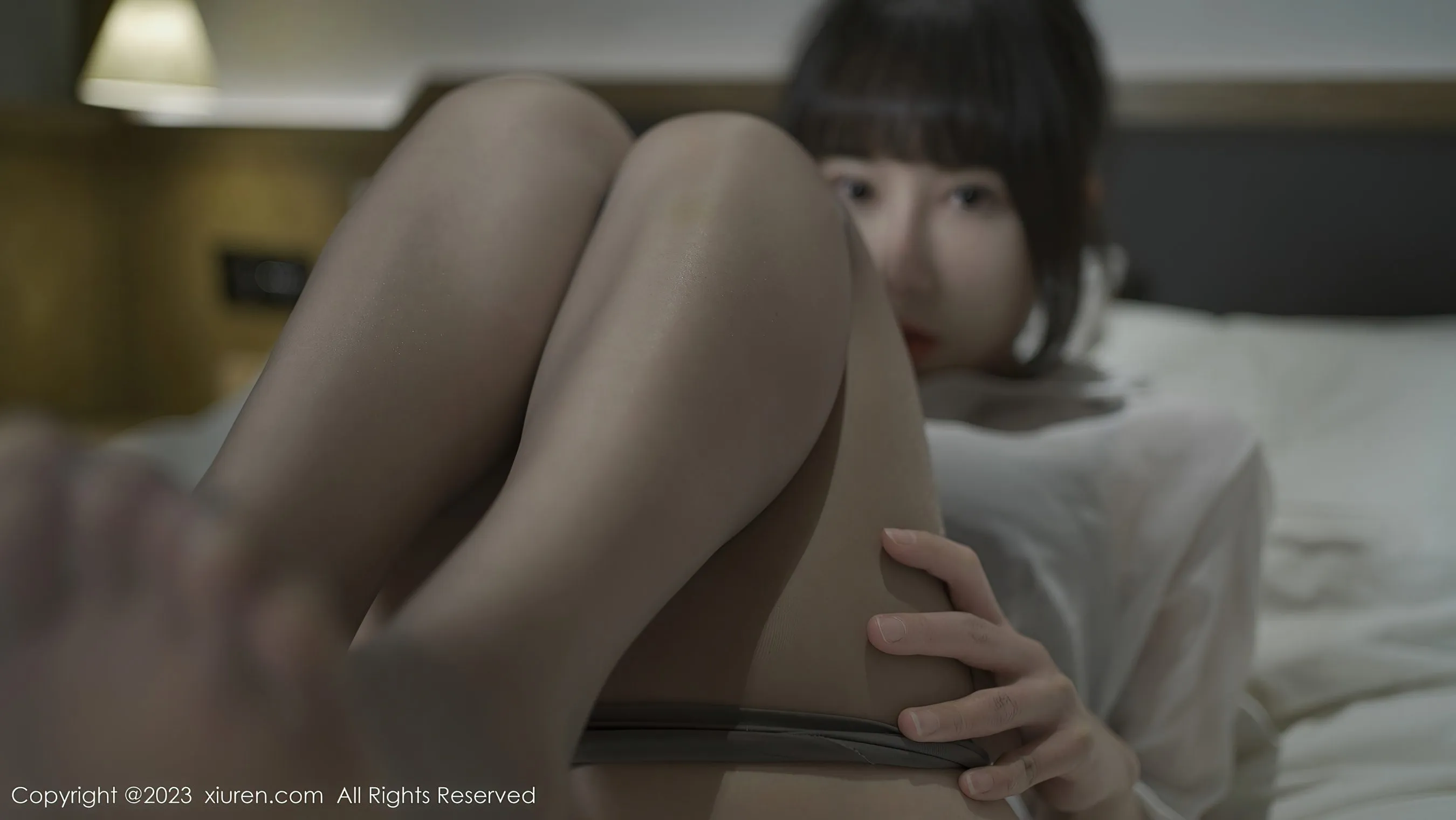  秀人网 No.6776 夏馨瑶 黑丝短裙第11张