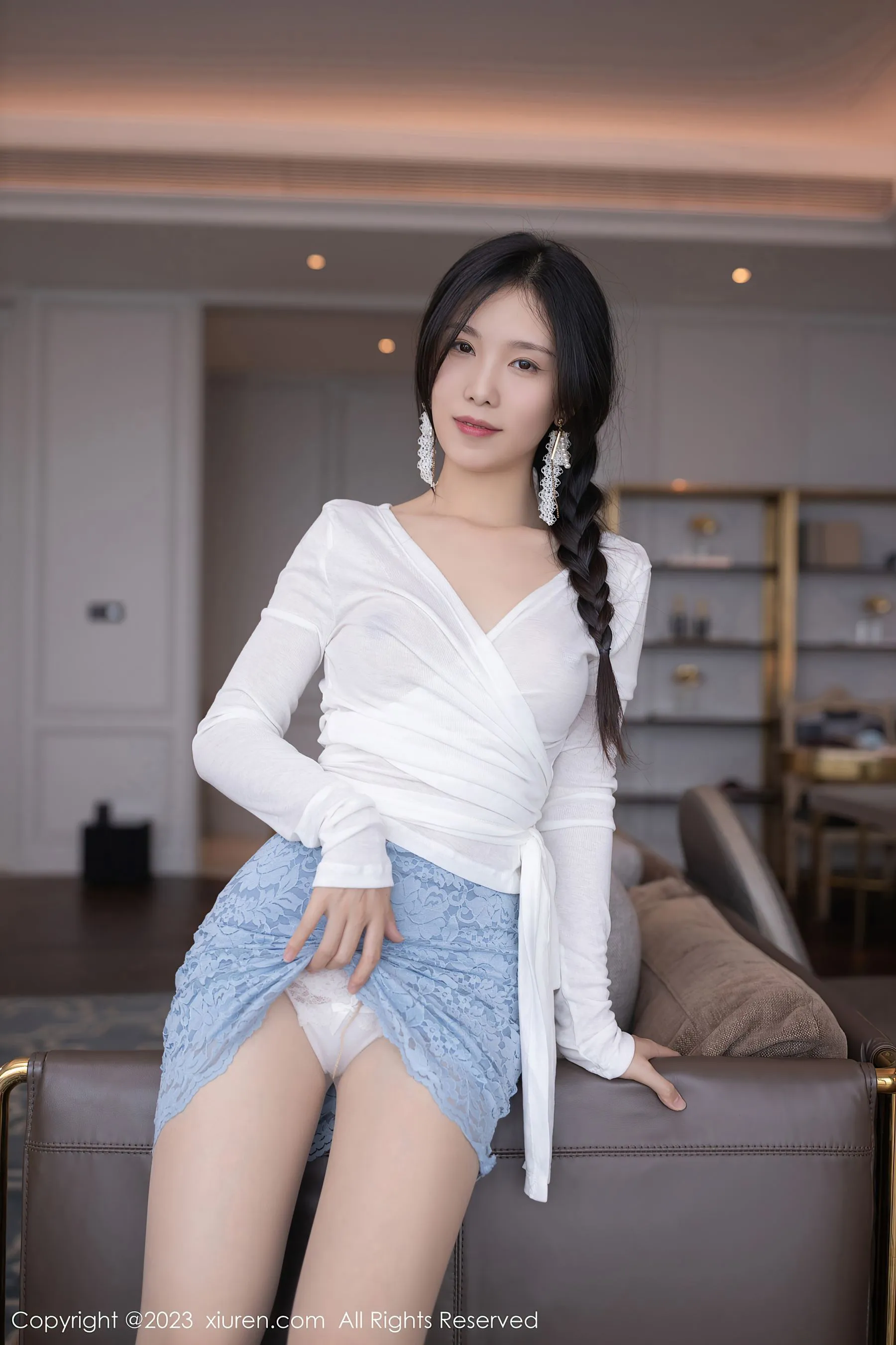  秀人网 No.6754 利世 短裙美腿第11张