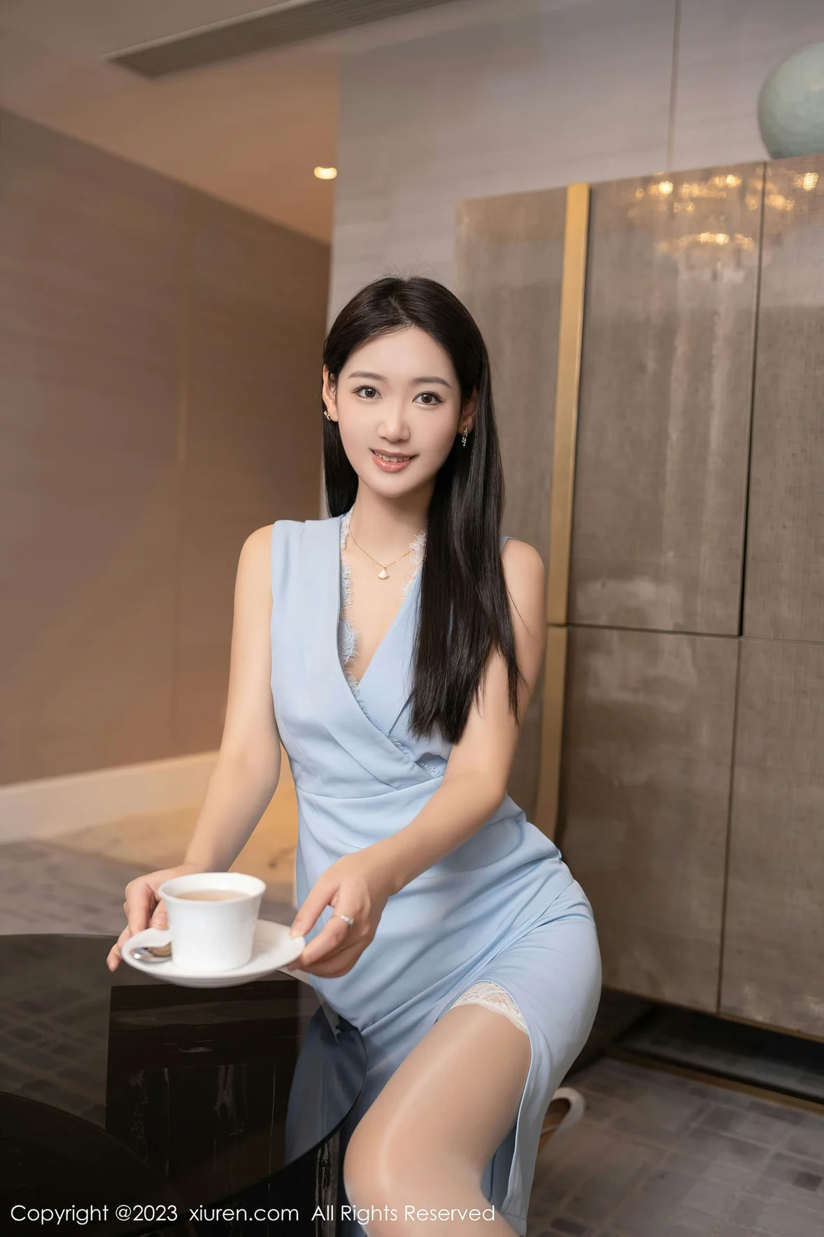  XiuRen 秀人 No.7017 唐安琪 薄纱内衣性感写真 [80P]第3张