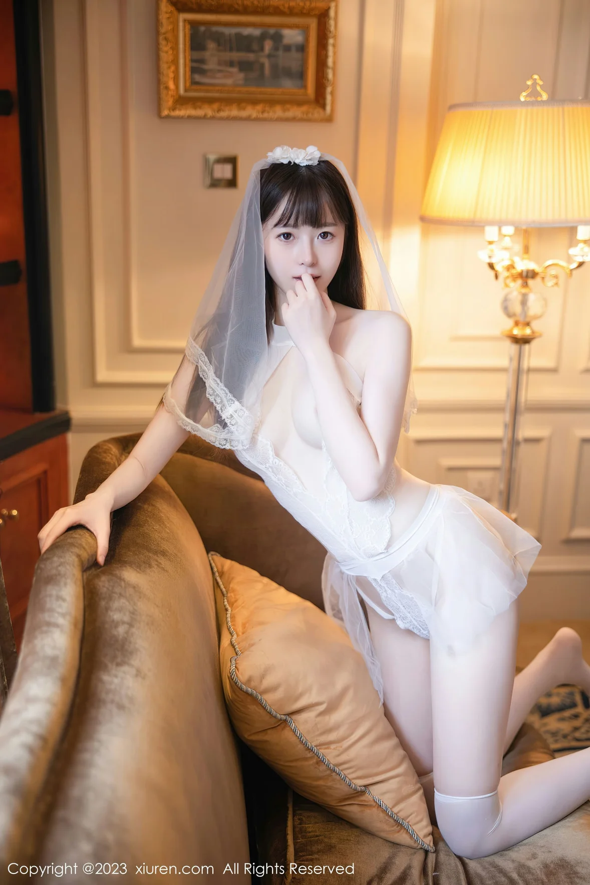  秀人网 No.7421 林悠悠 情趣婚纱服饰性感写真 [83P]第13张