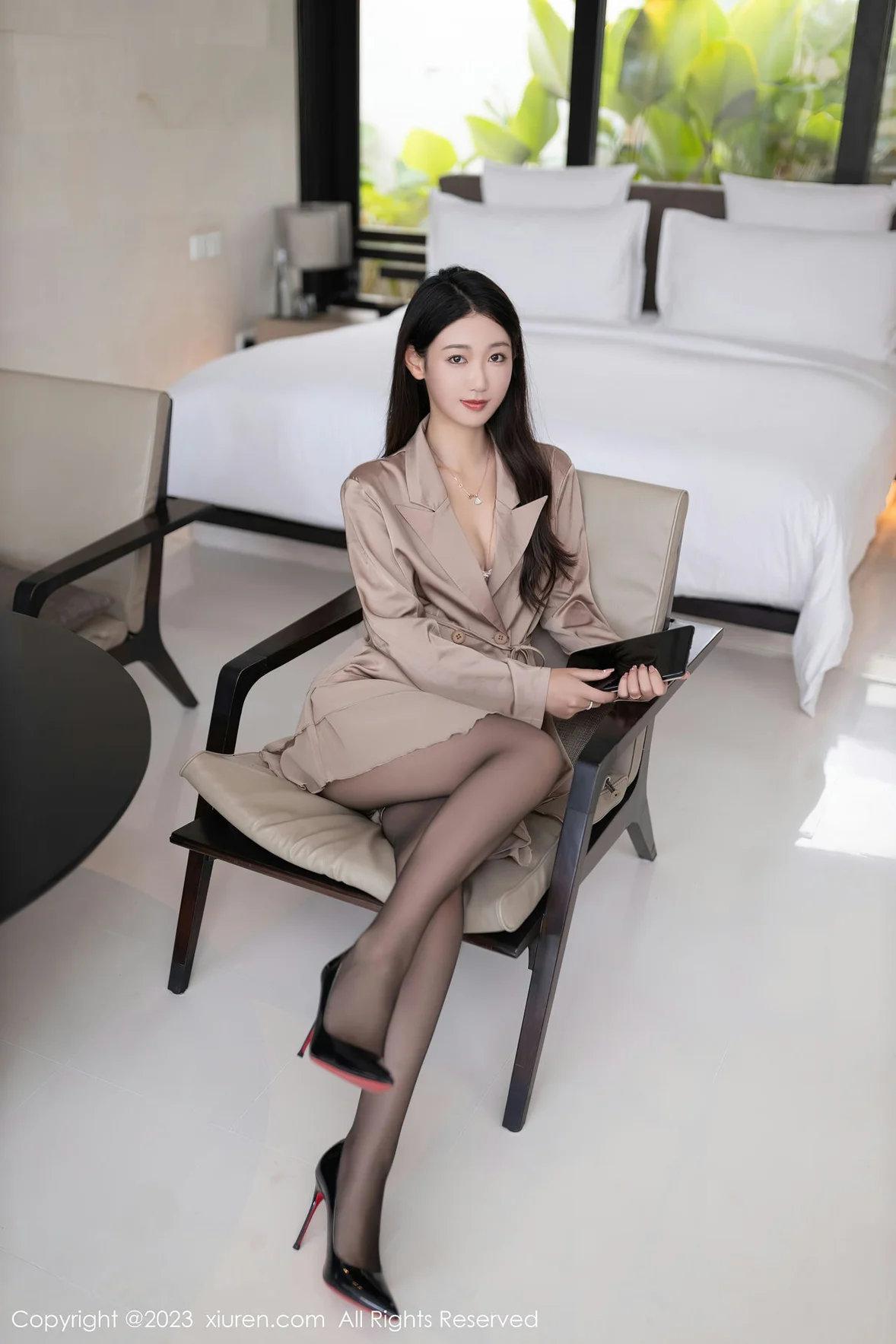  XiuRen 秀人 No.7333 唐安琪 淡紫色内衣巴厘岛旅 [81P]第1张