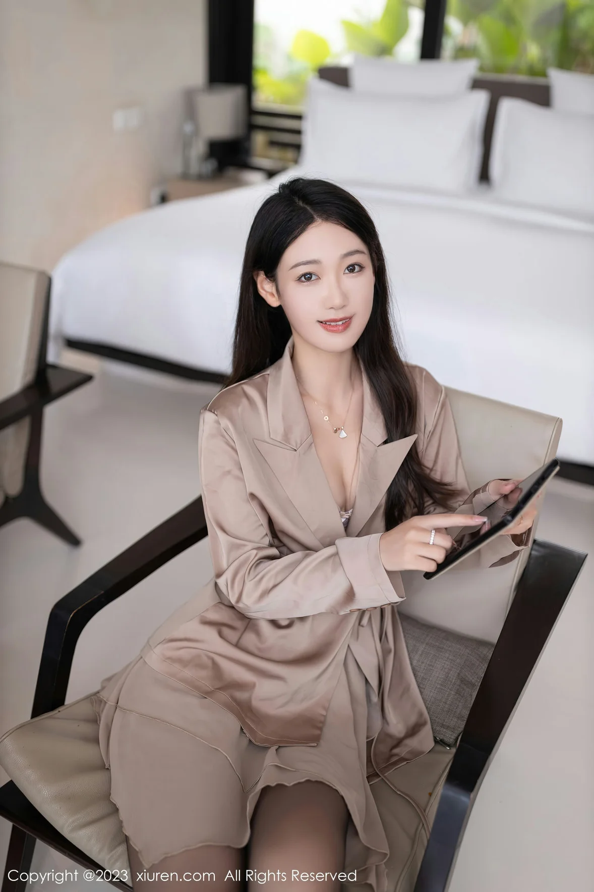  XiuRen 秀人 No.7333 唐安琪 淡紫色内衣巴厘岛旅 [81P]第1张