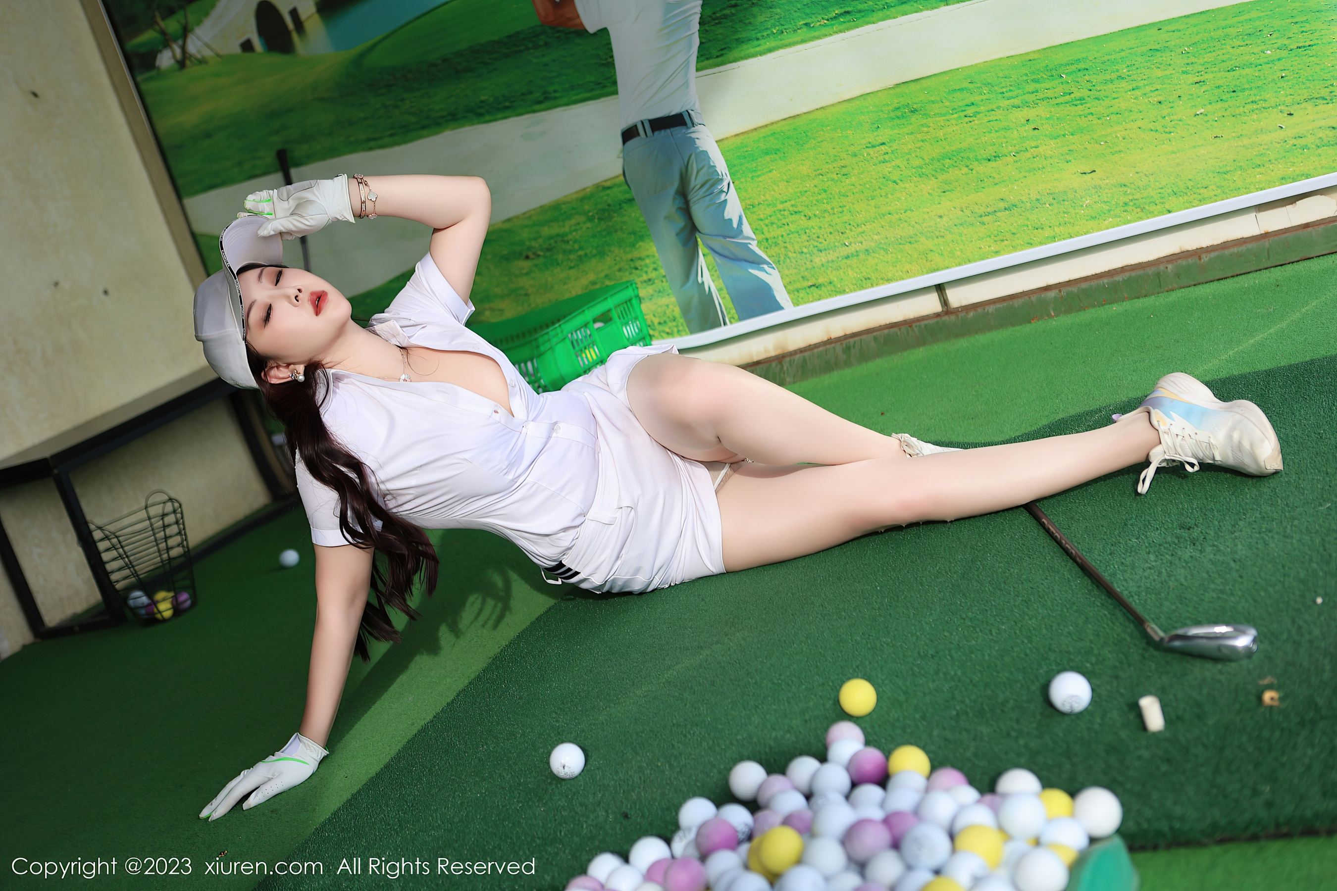  XiuRen 秀人 No.7465 王婉悠Queen 高尔夫美臀第27张