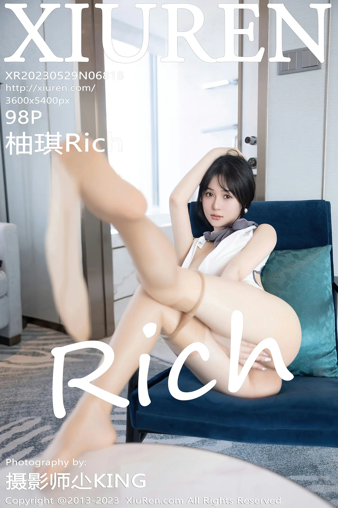  XiuRen 秀人 No.6818 柚琪Rich 轻透高开叉性感写真 [99P]第33张