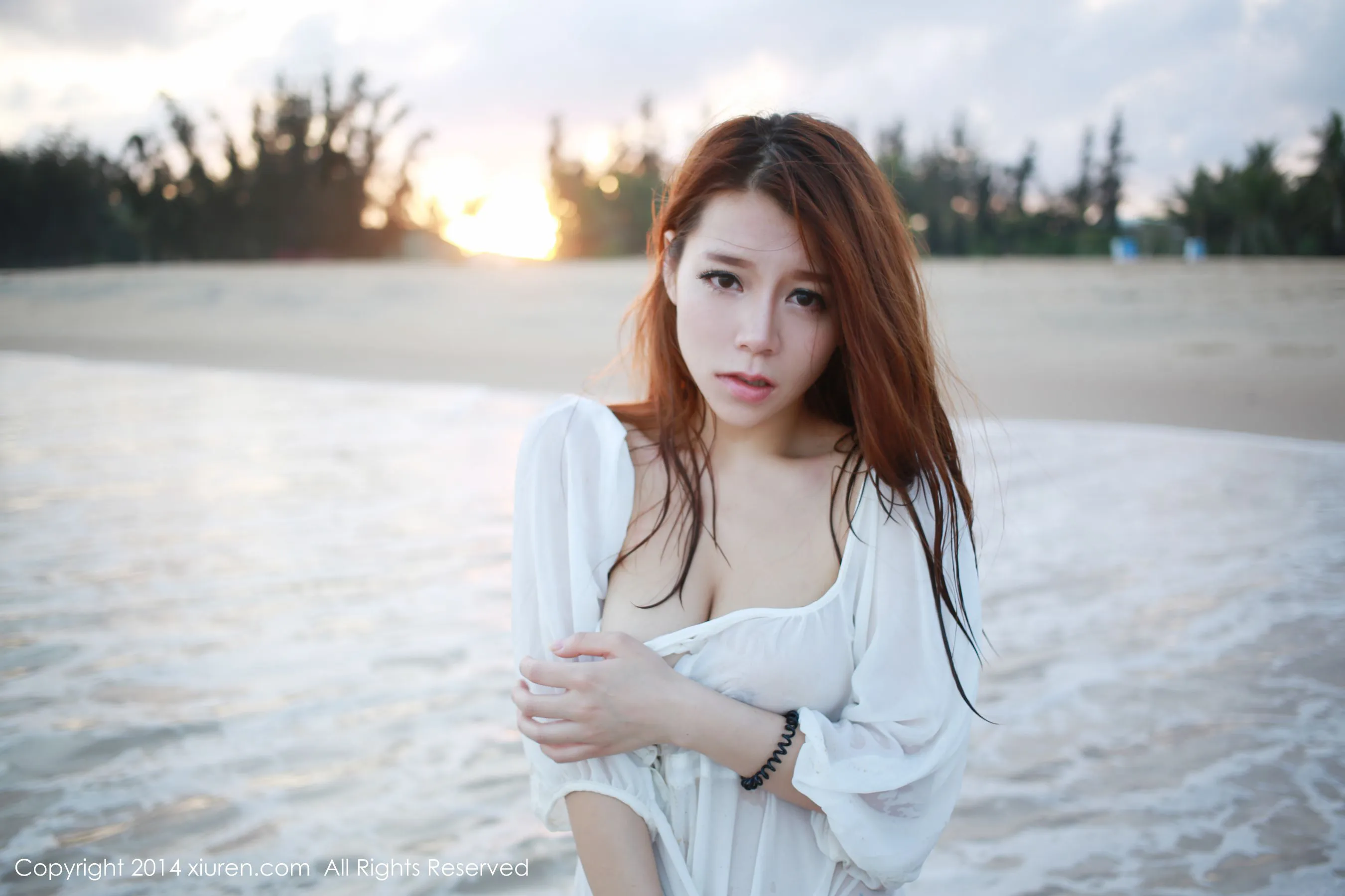  Vetiver嘉宝贝儿《三亚海边风情》 秀人网 No.165第11张