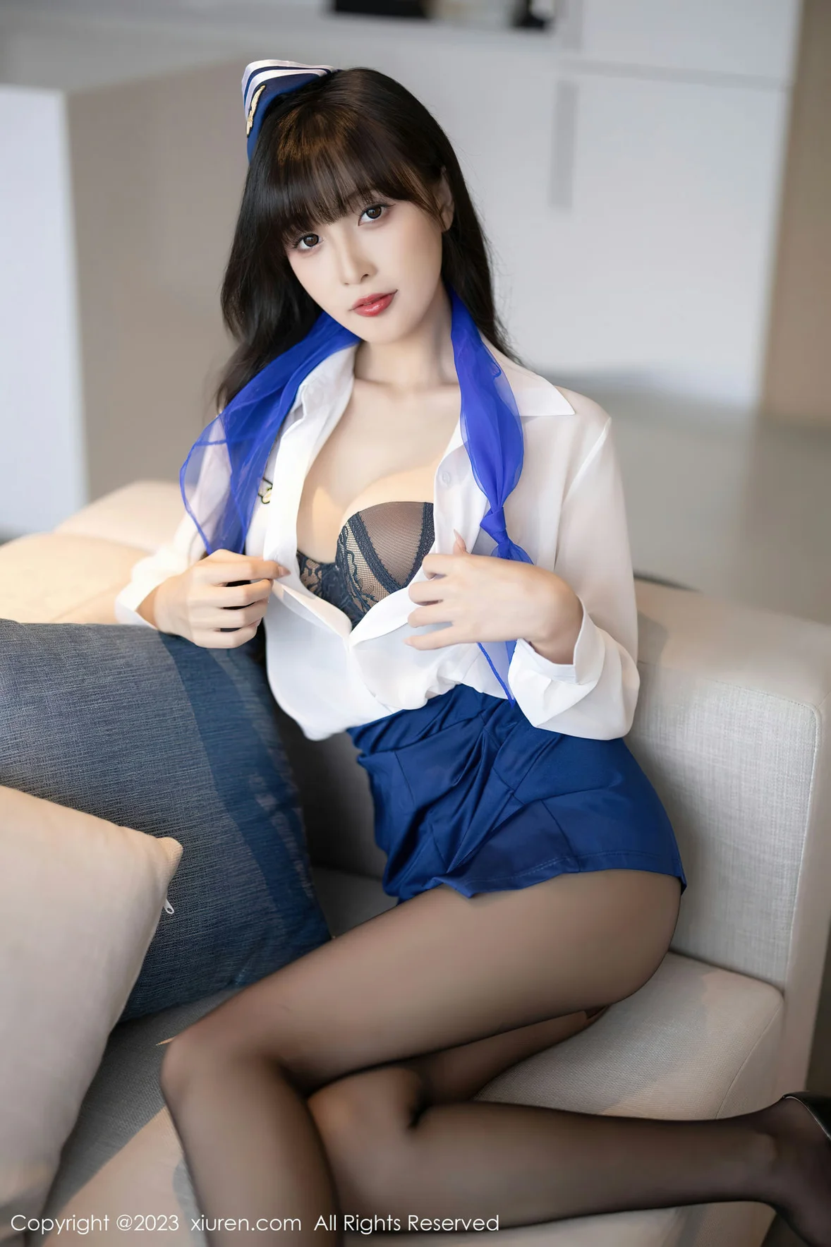  秀人网 No.7347 林星阑 空姐制服安吉旅拍 [84P]第10张