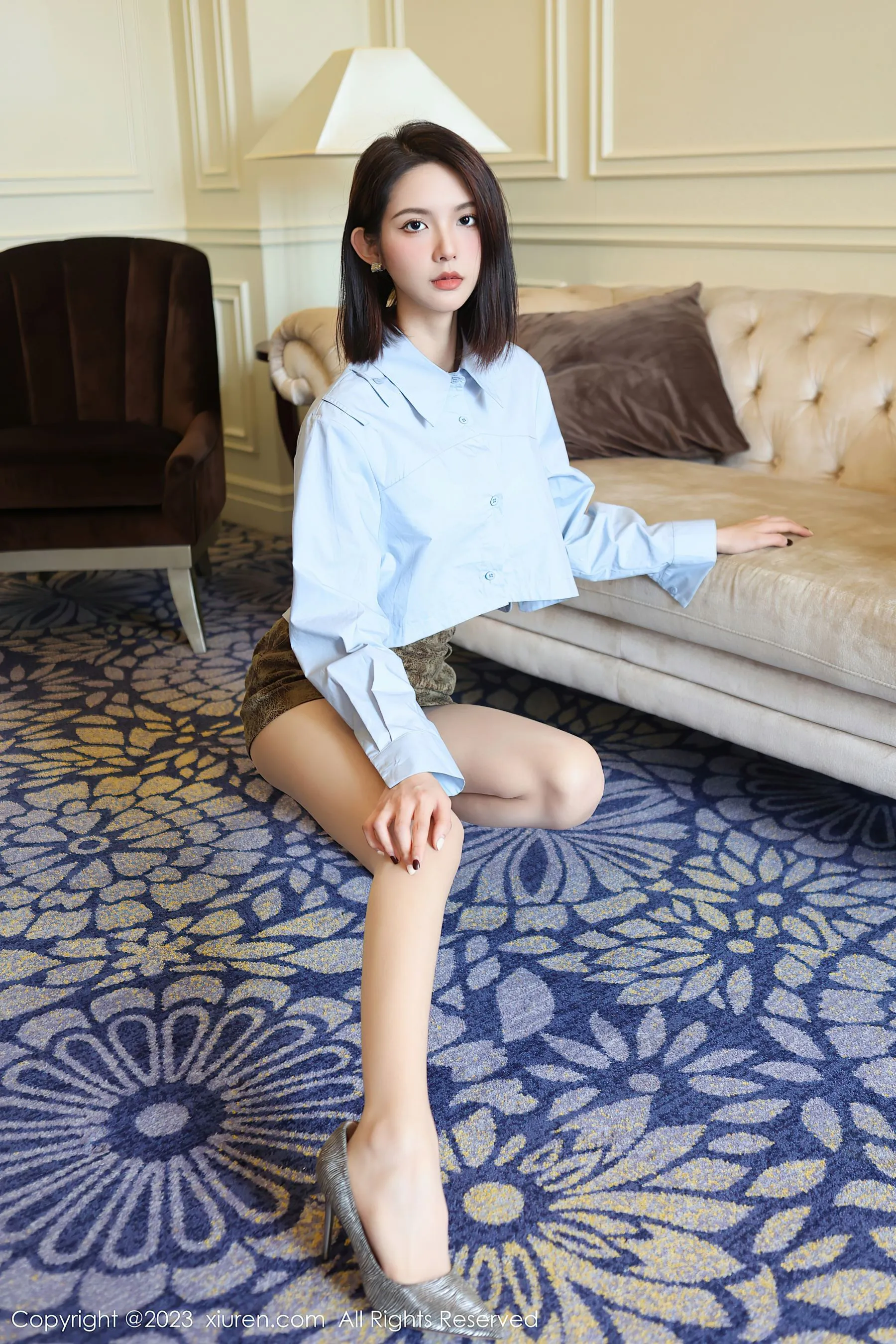  秀人网 No.6661 乔一一 短裙美腿第21张