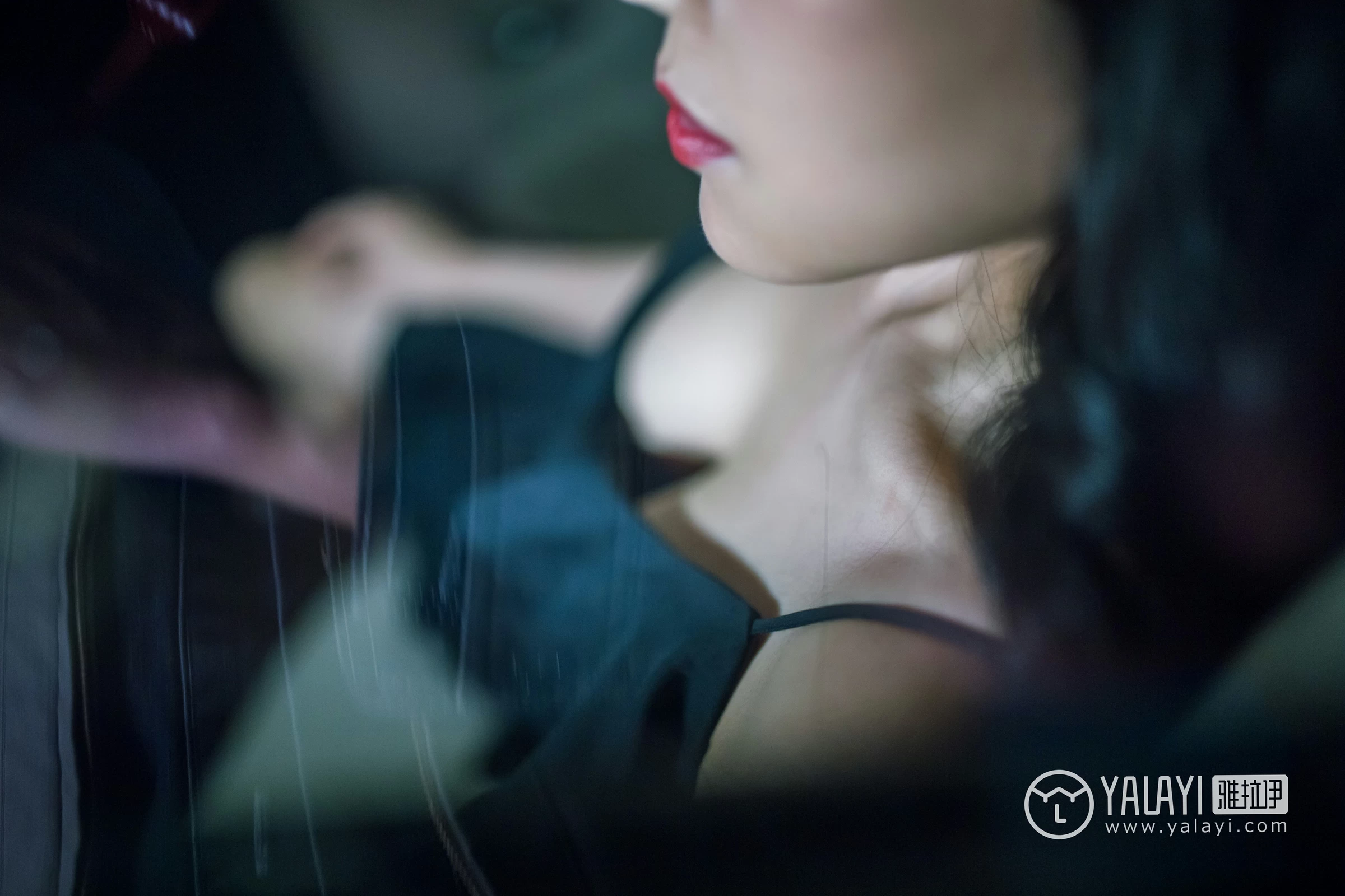 [YALAYI雅拉伊]NO.050 如野 莉莉 黑色外套加吊带连身礼裙性感私房写真集第14张