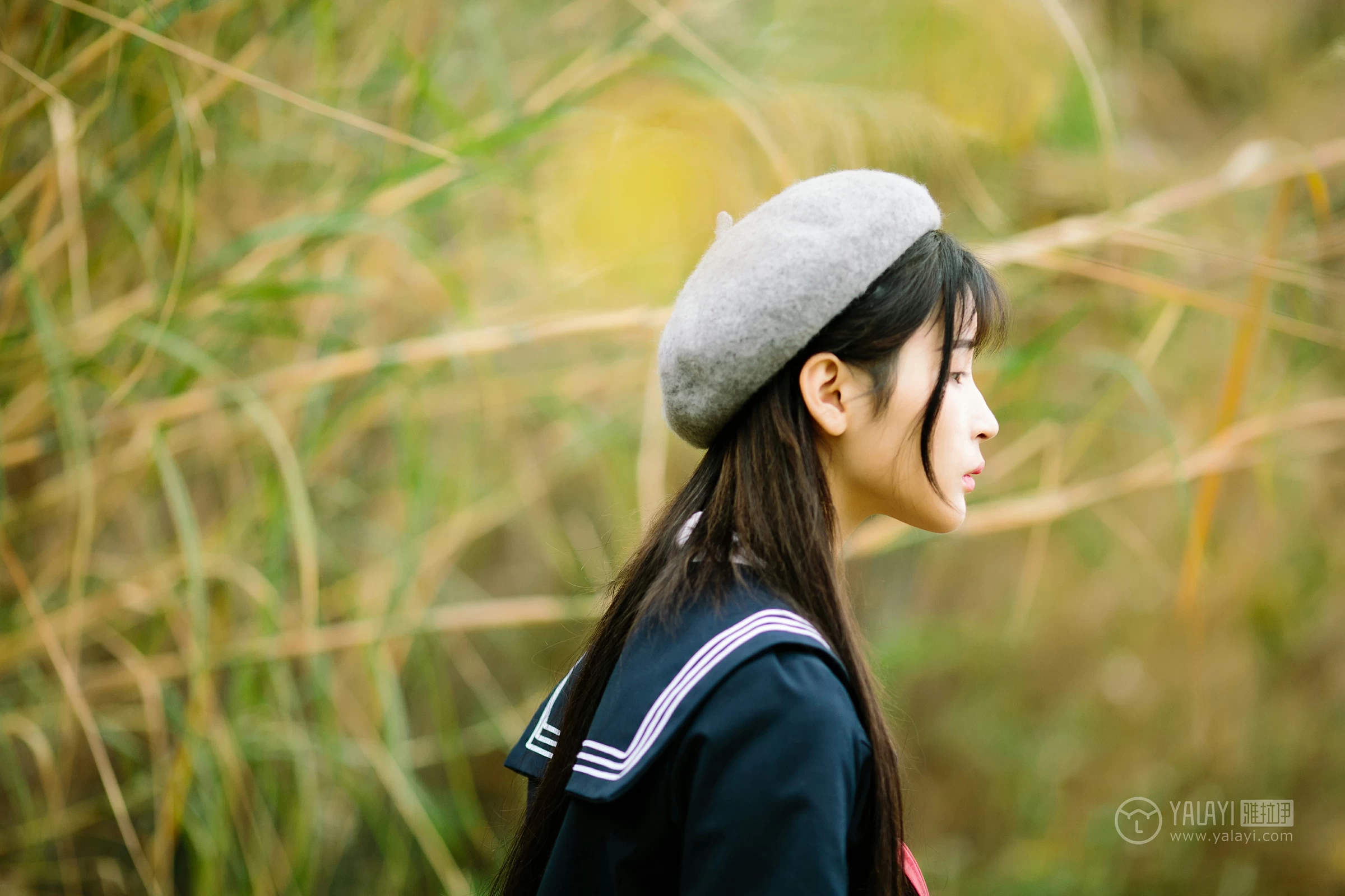 [YALAYI雅拉伊]No.189 青涩岁月 阿惜 蓝色情趣高中女生制服加短裙性感私房写真集第8张