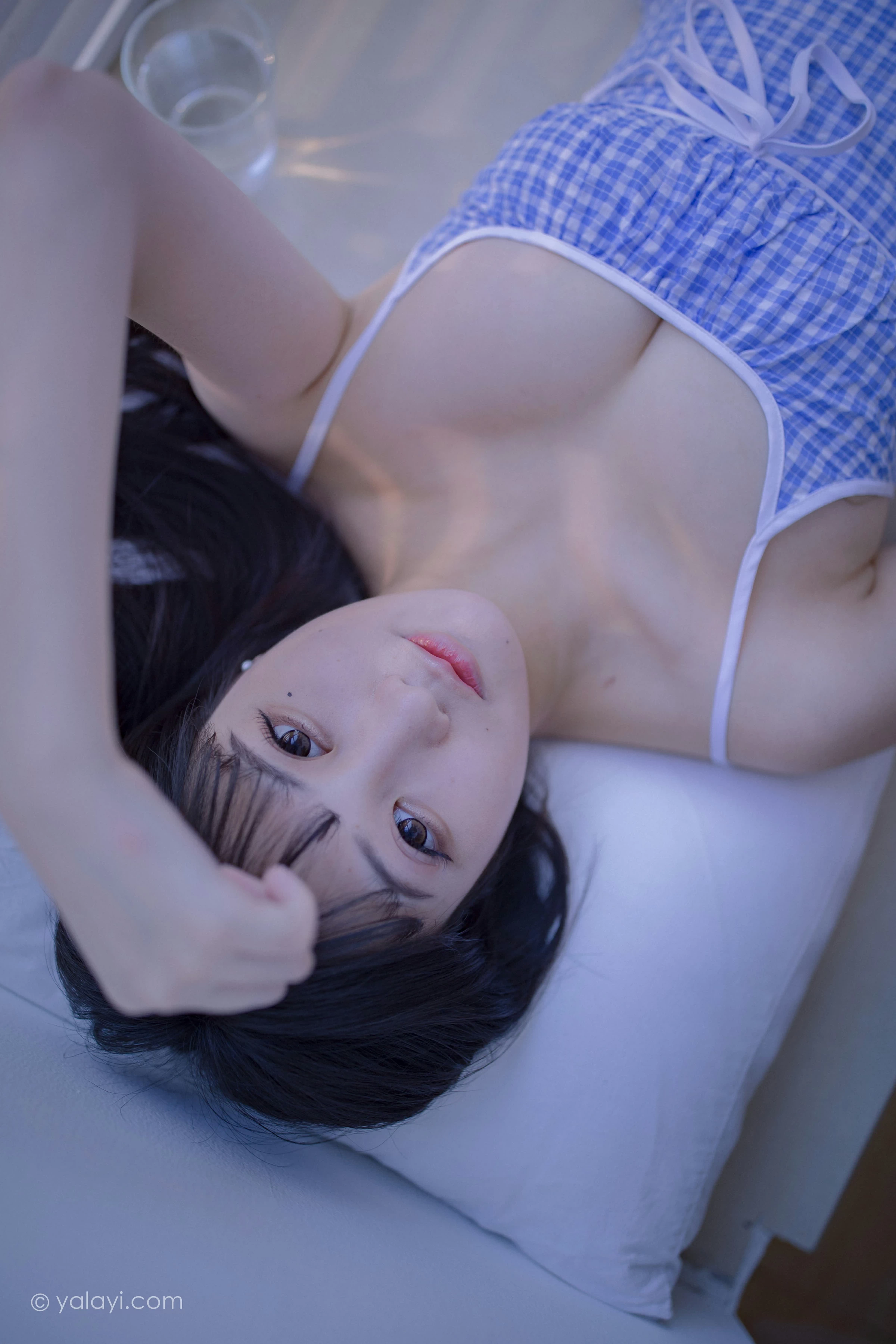 [YALAYI雅拉伊]NO.687 《蓝》 瓶儿 蓝色紧身吊带连衣裙性感私房写真集第22张