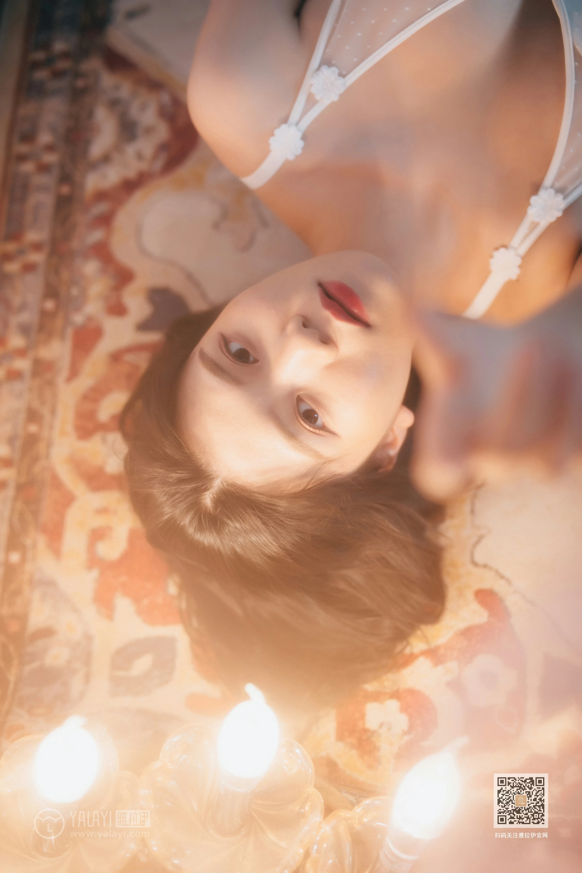 [YALAYI雅拉伊]Vol.451 唯一的你 倪倪 白色透视情趣内衣性感私房写真集第5张