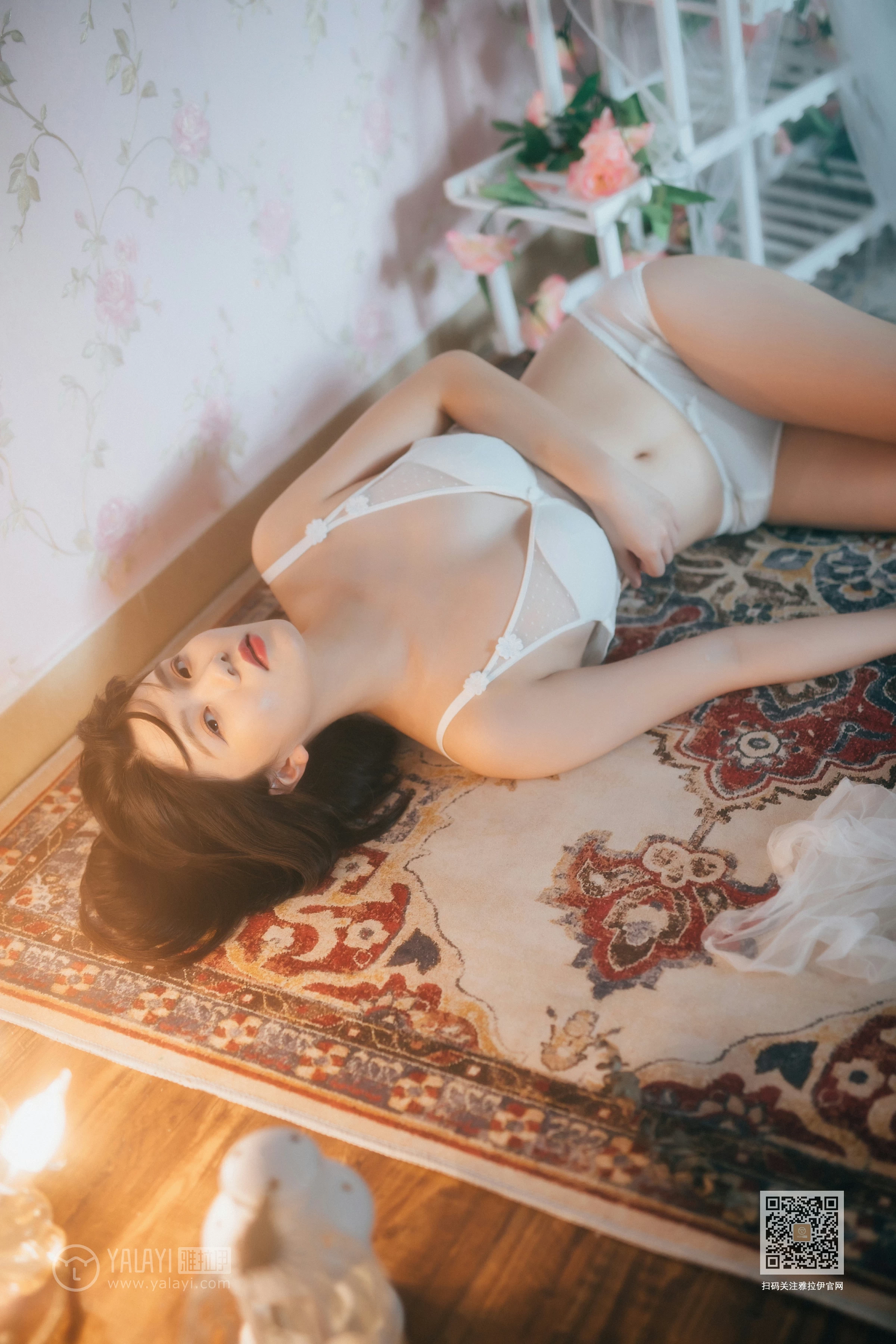 [YALAYI雅拉伊]Vol.451 唯一的你 倪倪 白色透视情趣内衣性感私房写真集第11张