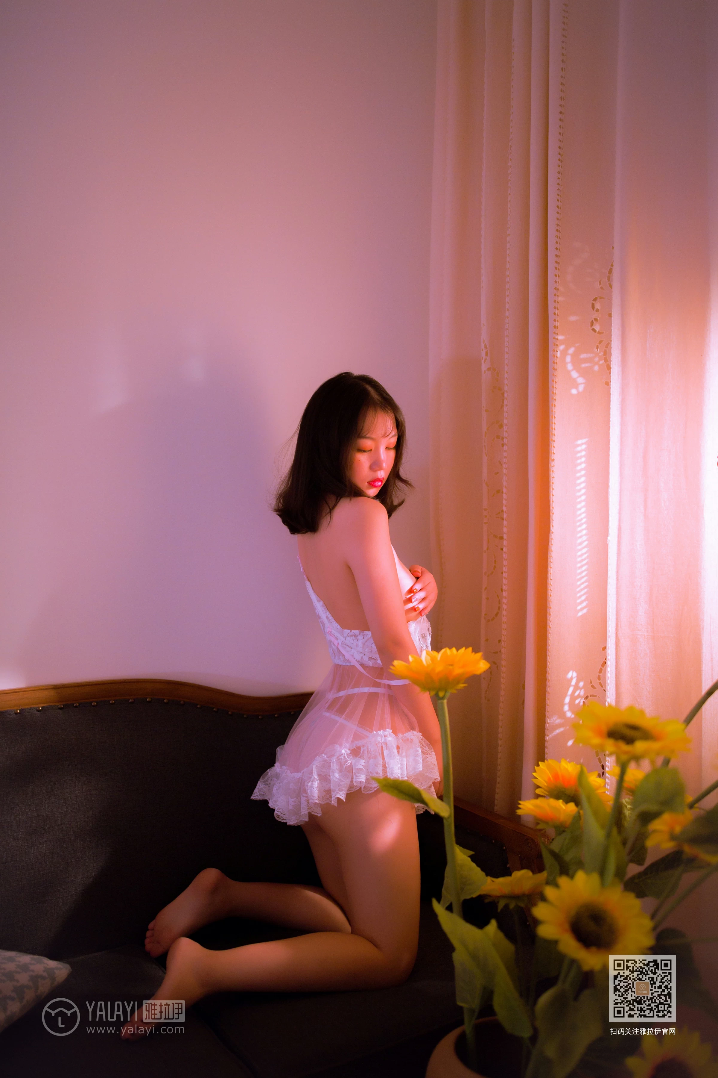 [YALAYI雅拉伊]Vol.476 熟透 苗婷婷 白色透视情趣内衣裙性感私房写真集第11张