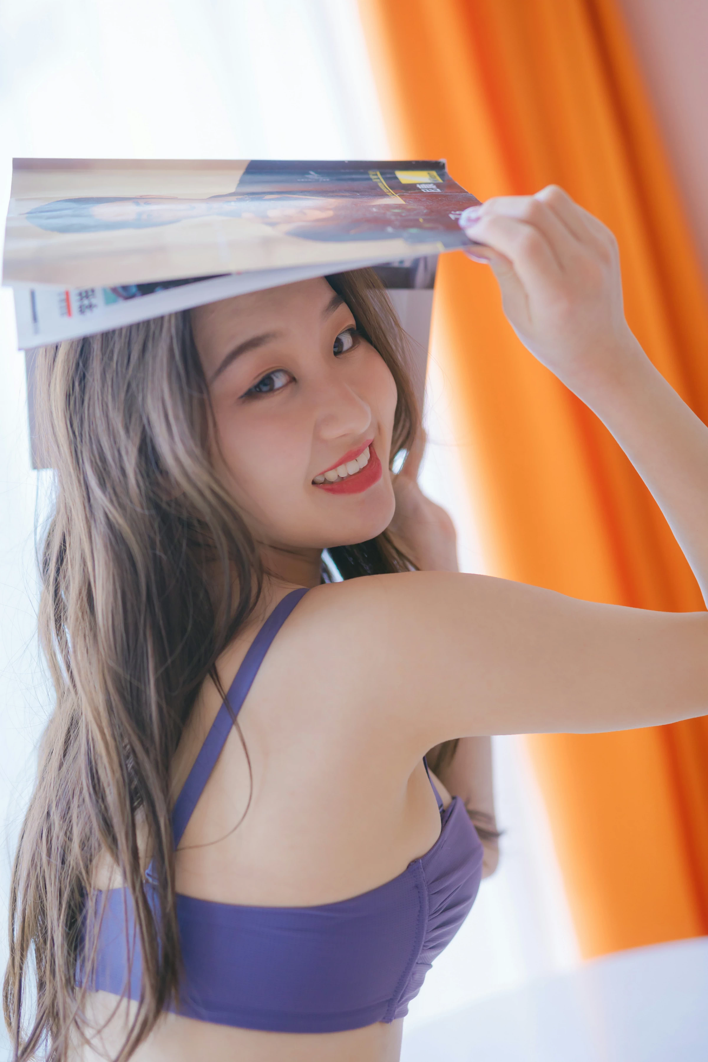 [YALAYI雅拉伊]NO.624 《潇洒少女》 明月 蓝色性感内衣私房写真集第3张